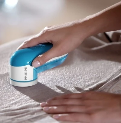 Машинка для видалення катишків Philips, 8800 обертів на хв, велика площа лез, 2хАА у комплекті, блак - 2