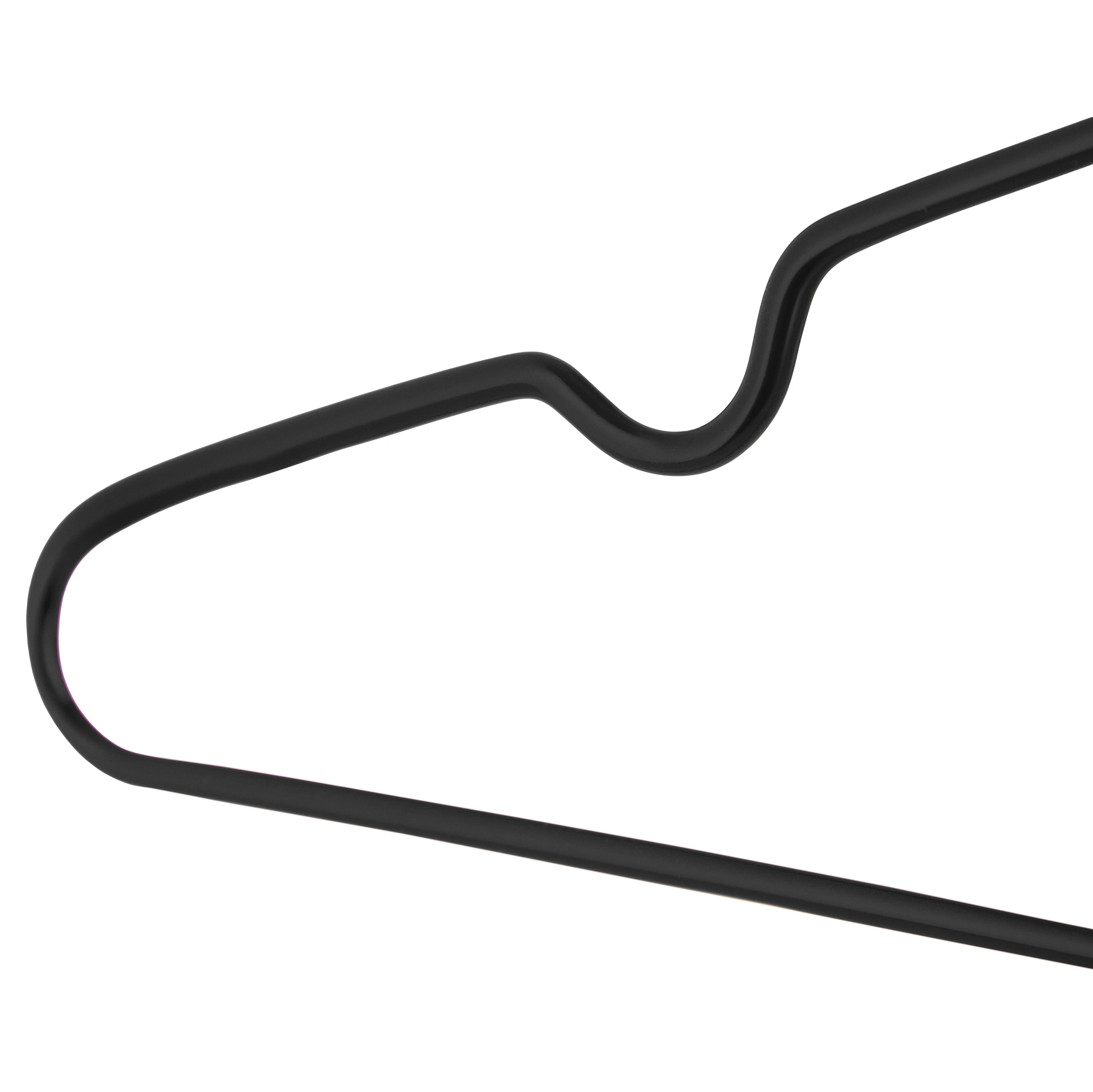 Набір вішаків Ardesto 40.5см, 10шт, метал, ПВХ, чорний - 4