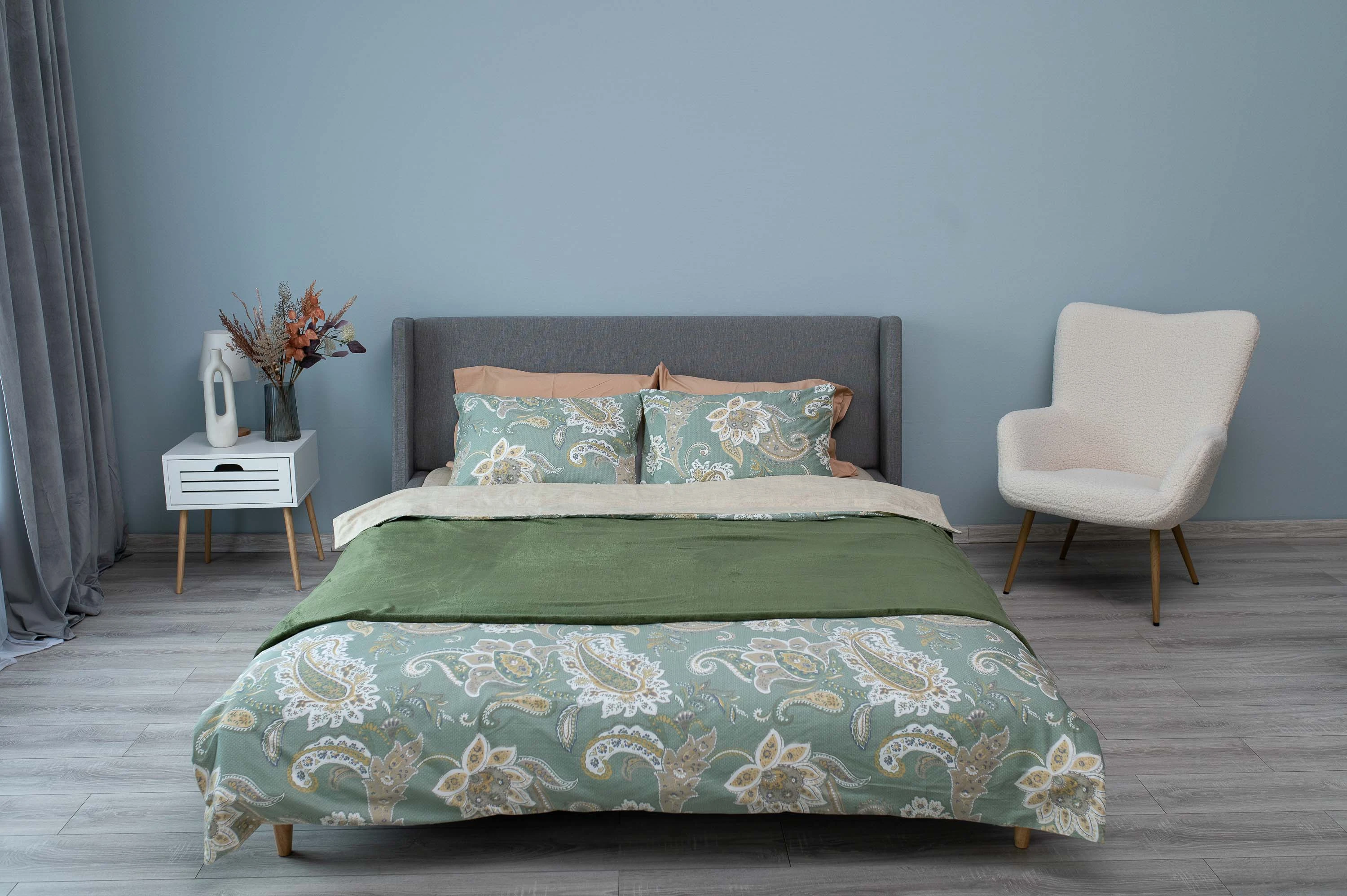 Плед Ardesto Flannel, 200x220см, 100% поліестер, зелений - 2