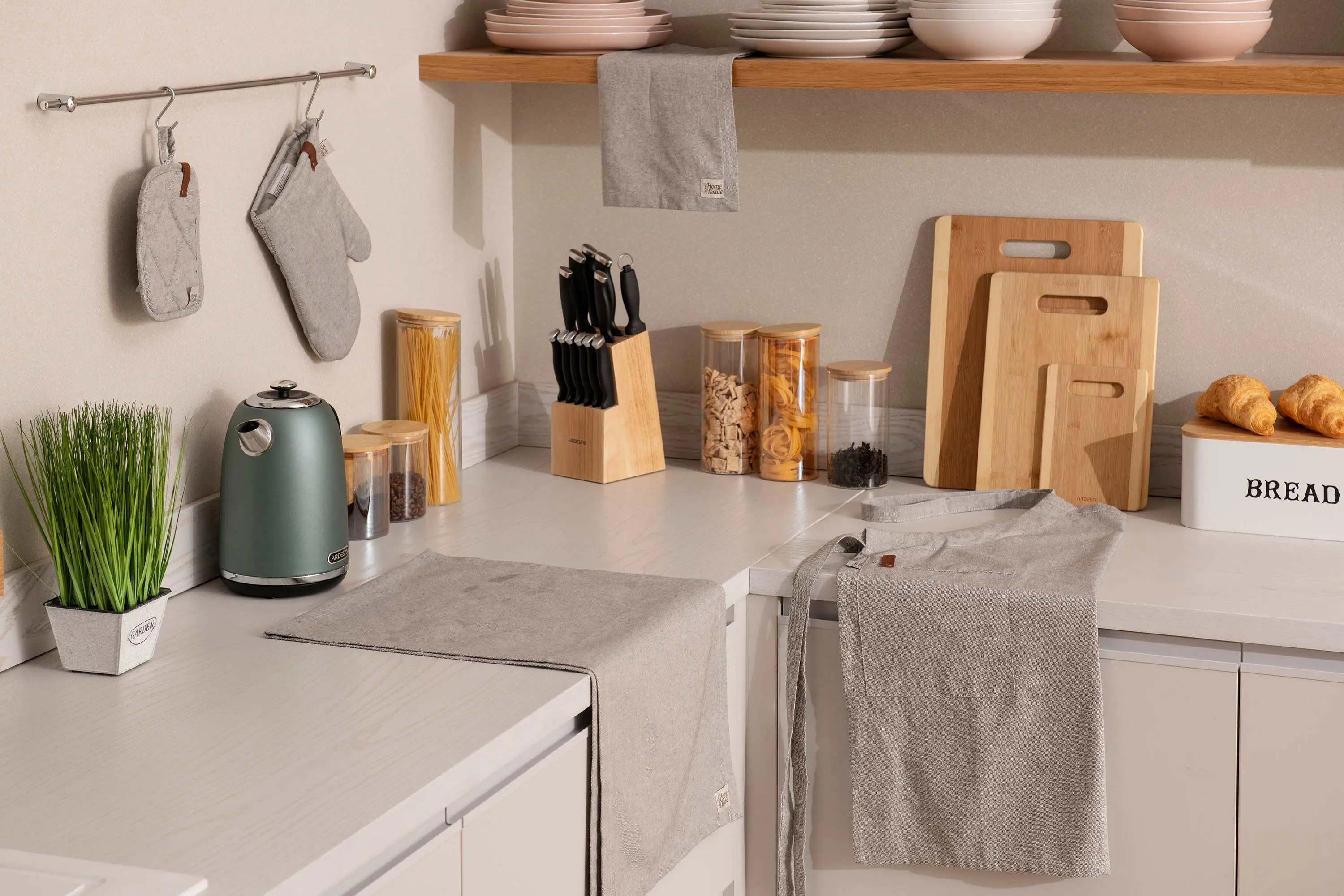 Ранер Ardesto Oliver, 40х140см, 100% бавовна, сірий - 2