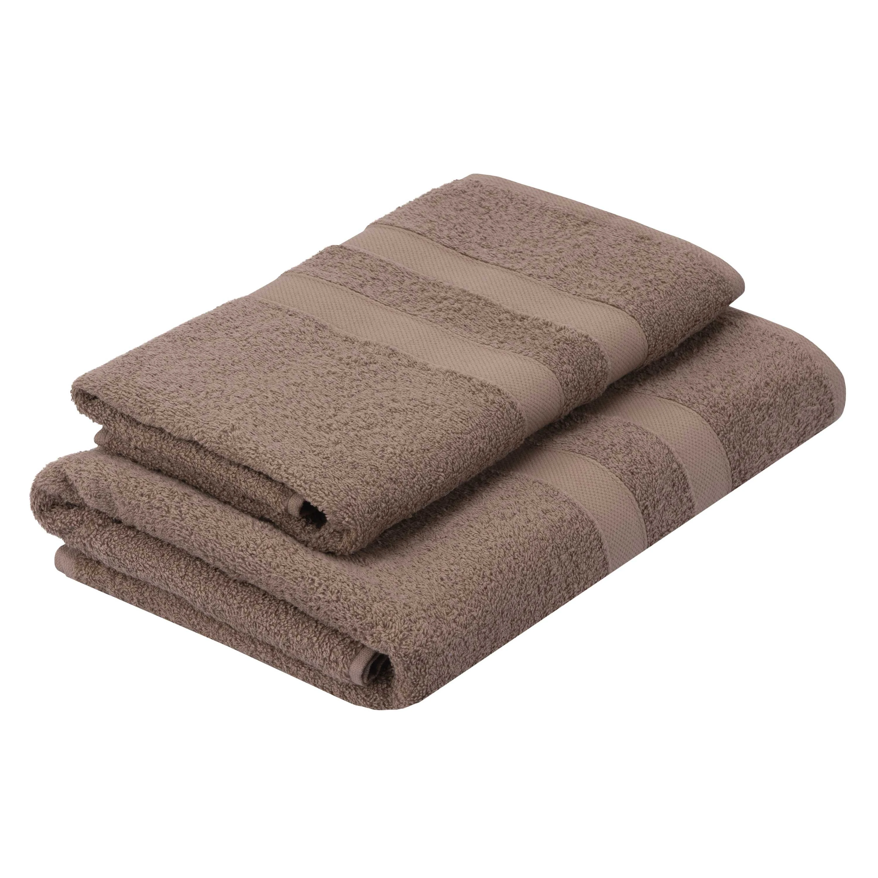 Набір рушників махрових Ardesto Splendid 50х90см, 70х140см, 2шт, 100% бавовна, бежевий - 2