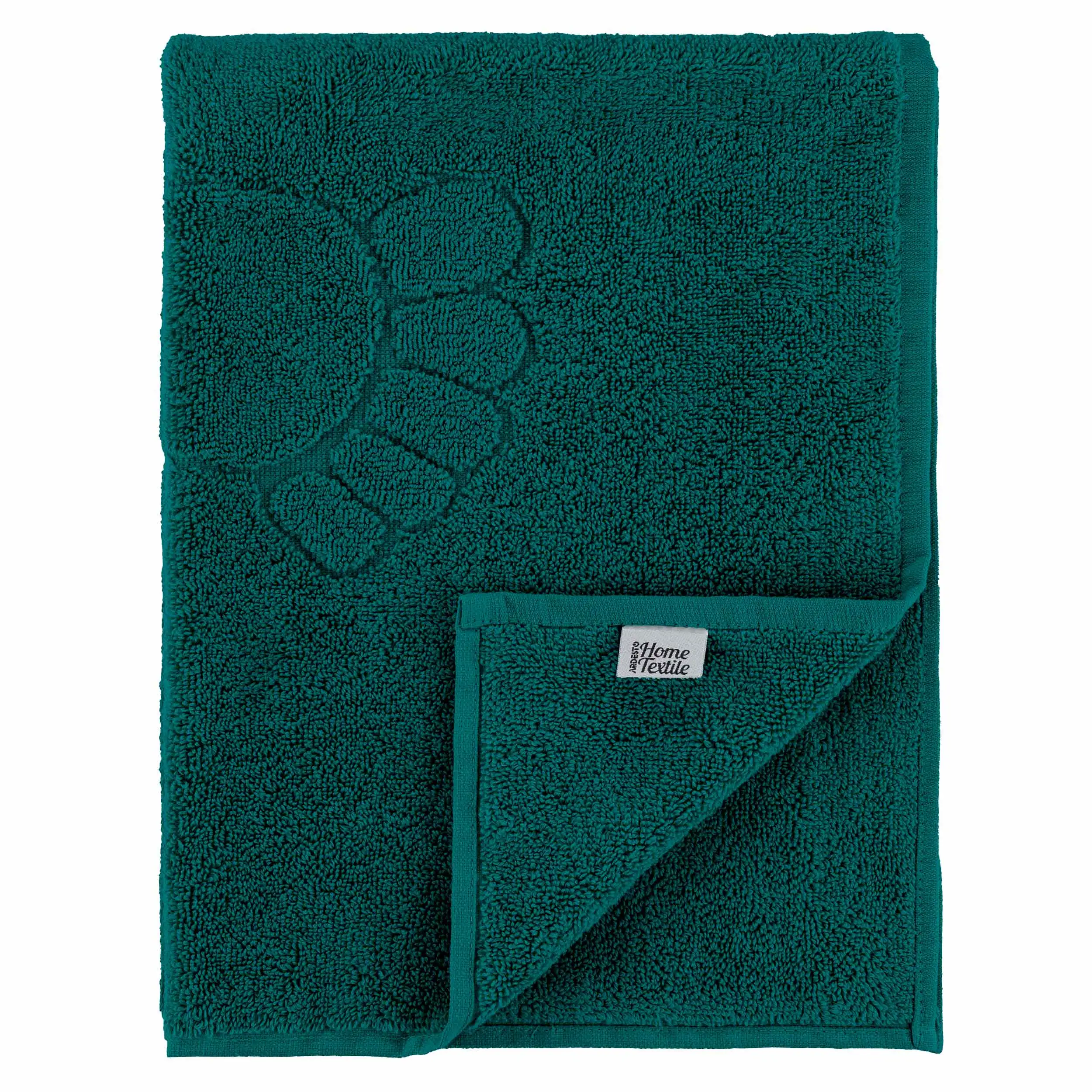 Килимок для ніг махровий Ardesto Benefit 50х70см, 100% бавовна, зелений темний - 2