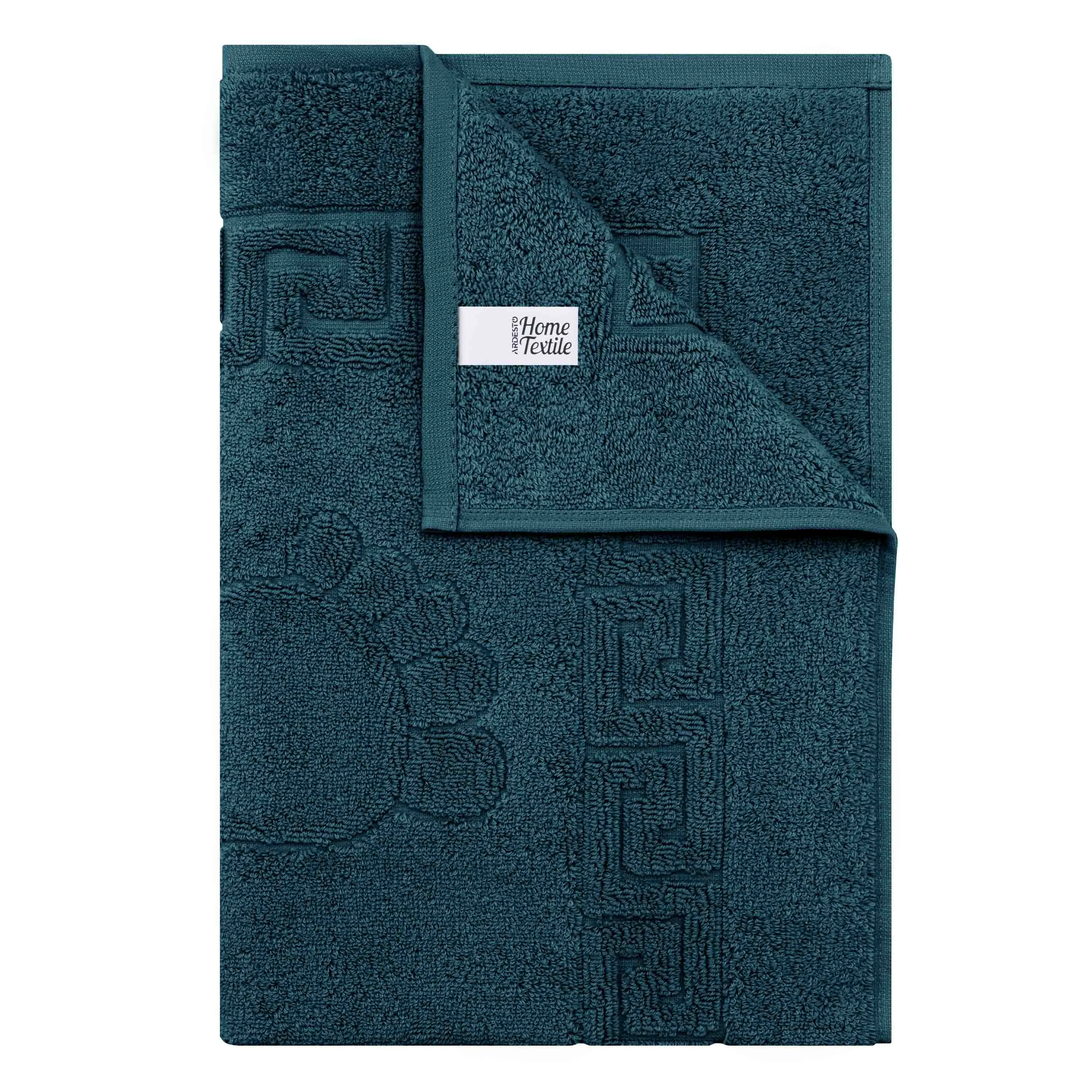Килимок для ніг махровий Ardesto Home 50х70см, 100% бавовна, смарагдовий - 2