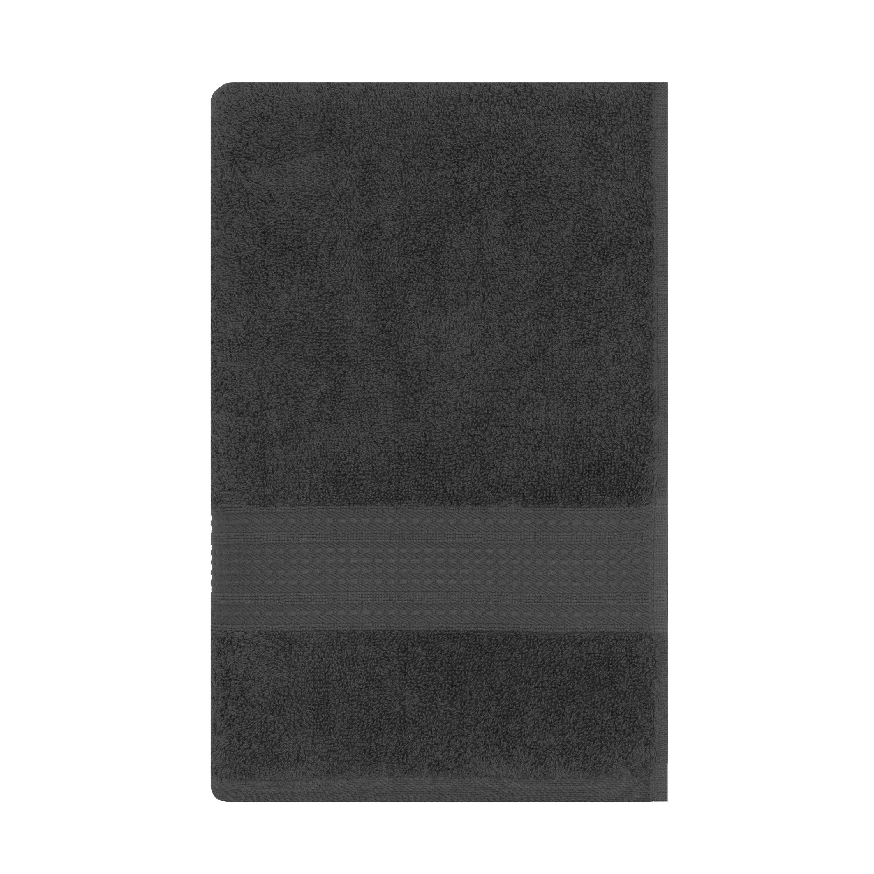 Рушник махровий Ardesto SuperSoft 70х140см, 100% бавовна, сірий темний - 2