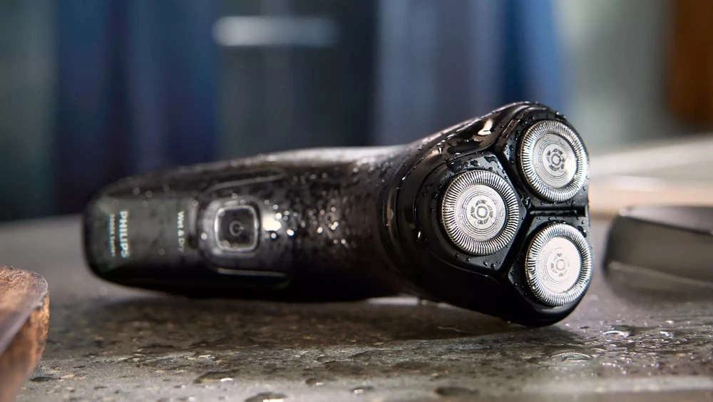 Бритва електрична Philips роторна Series 3000X,  головок-3, Li-Ion, сухе+вологе, тример, чорний - 2