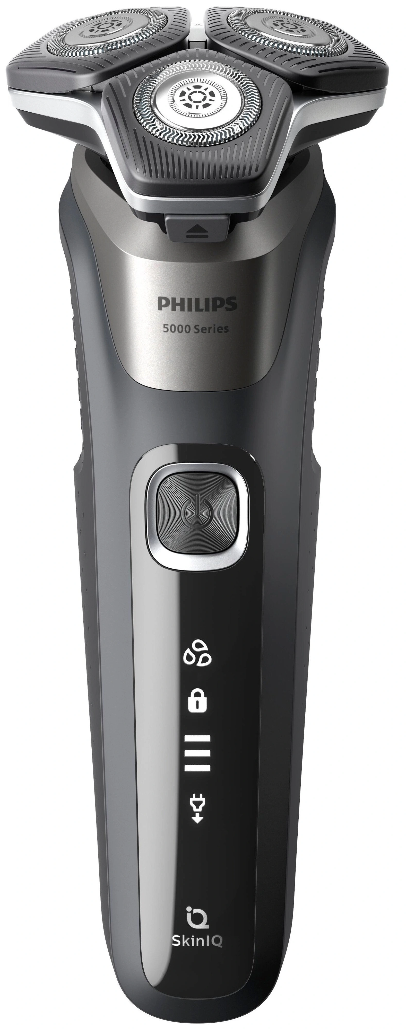 Бритва електрична Philips роторна Series 5000, 9Вт,  головок-3, Li-Ion, сухе+вологе, тример, сіри