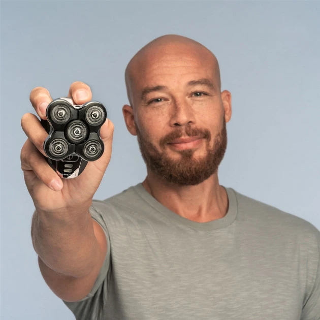 Бритва електрична для голови Remington роторна Ultimate Series RX5,  головок-5, сухе+вологе, трим - 2