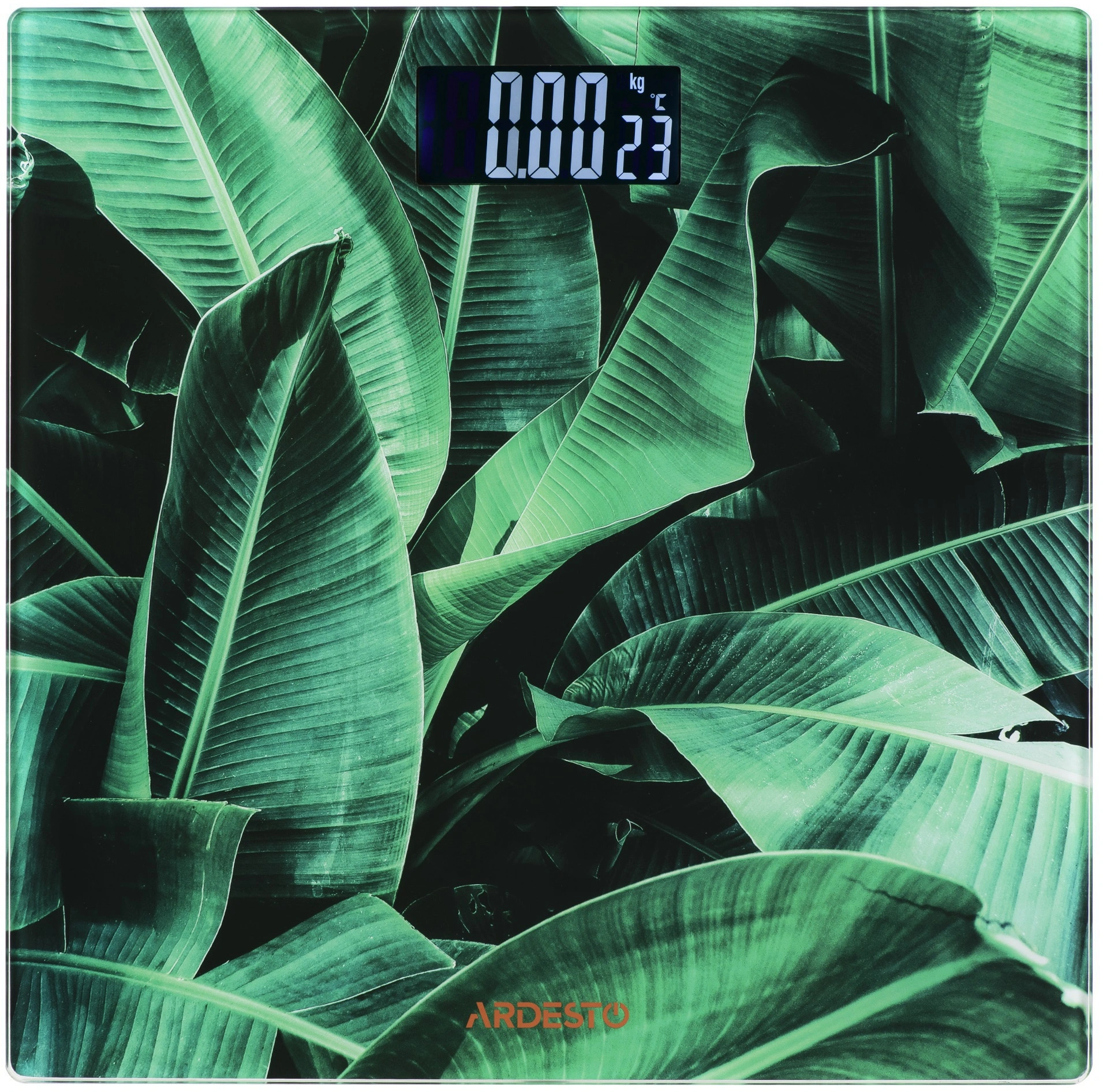 Ваги Ardesto підлогові Leaves,150кг, AAAx2 в комплекті, скло, багатокольорові