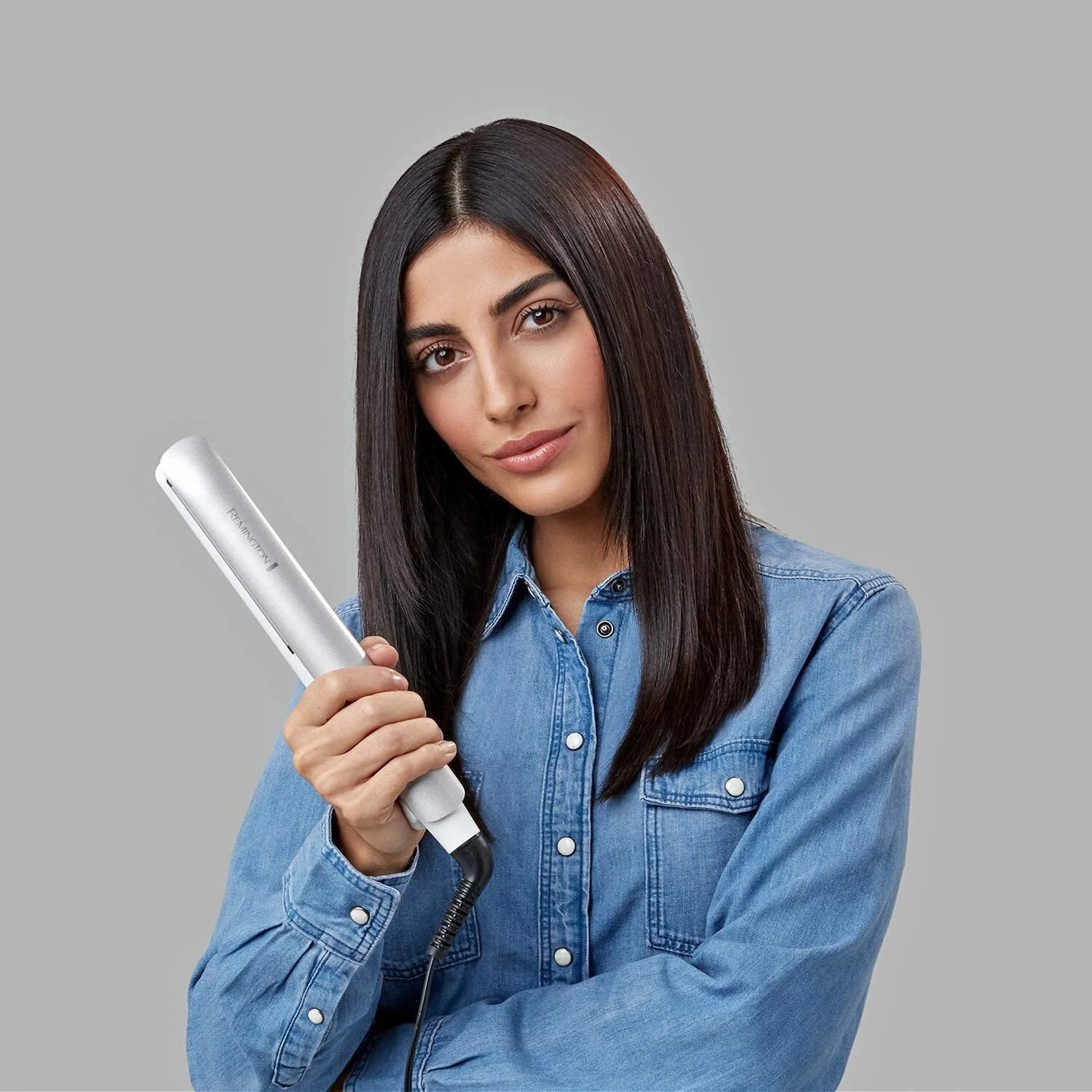 Випрямляч Remington Hydraluxe, 55Вт, режимів-9, 150-230С, дисплей, кераміка, білий - 2