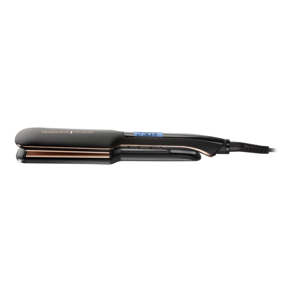 Випрямляч Remington PROluxe Midnight Wide Plate Straightener, режимов-9, 150-230С, чохол, діспл