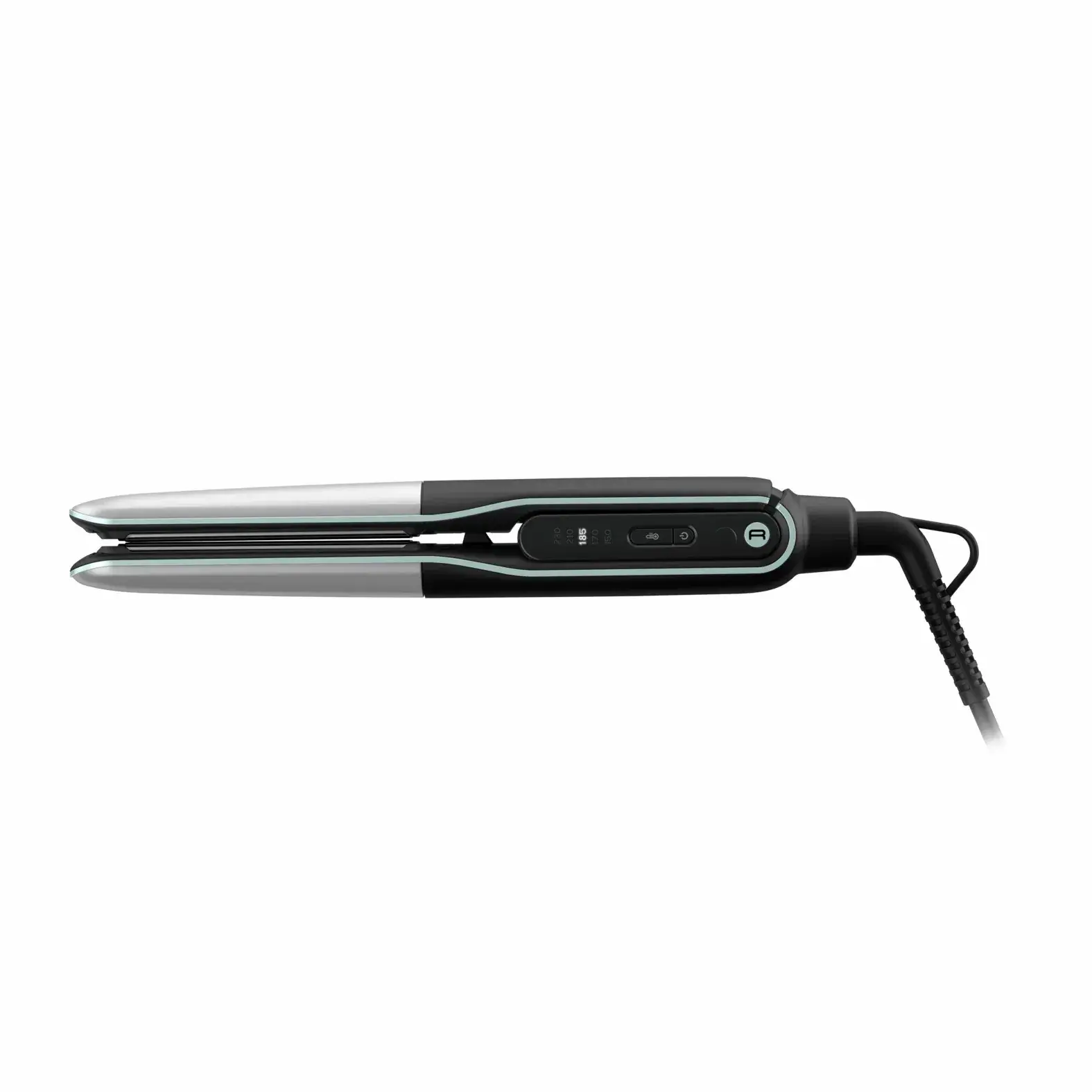 Випрямляч Rowenta Thermostyle, режимів-5, 150-230С, дисплей, іонізація, кераміка, титан, чорно- - 2