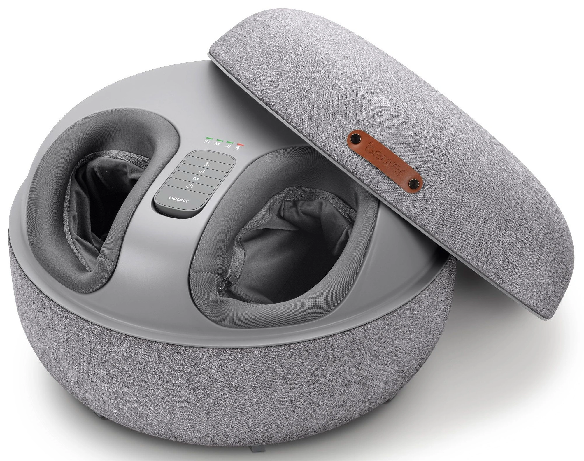Масажер Beurer для ніг, від мережі, 3 програми, підігрів, сірий