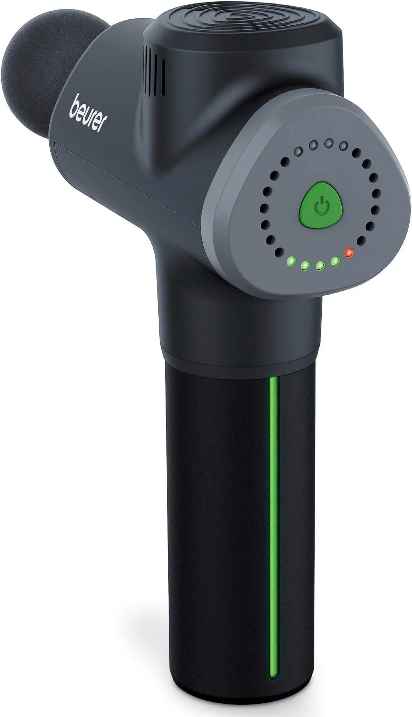 Масажер Beurer для тіла, літій-іонний акум., фасціальний, 6 насадок, чорний - 2