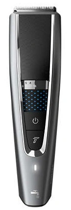 Машинка для стрижения Philips Series 5000, акум., роторный мотор, насадок-2, кейс, сталь, черно-сер