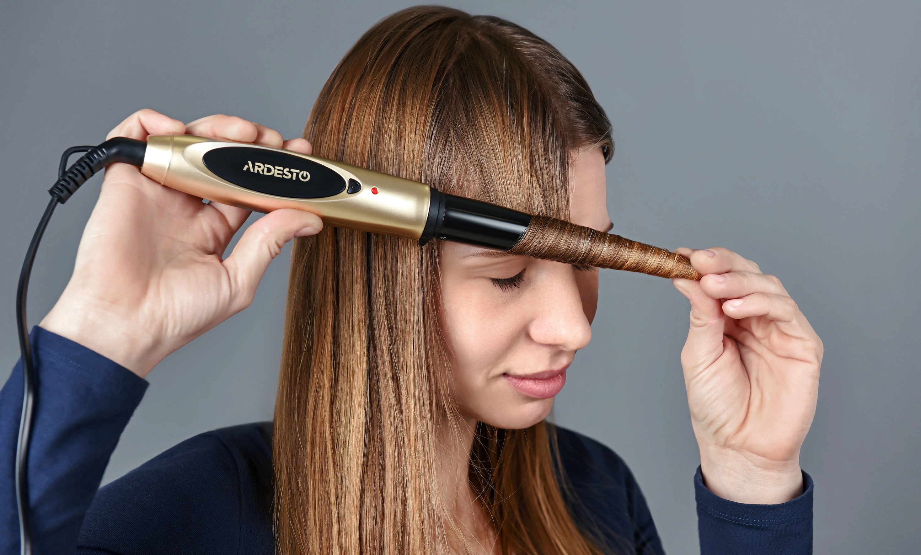 Плойка Ardesto HC-705, 30Вт, >200С, конусна, кераміка, чорний - 2