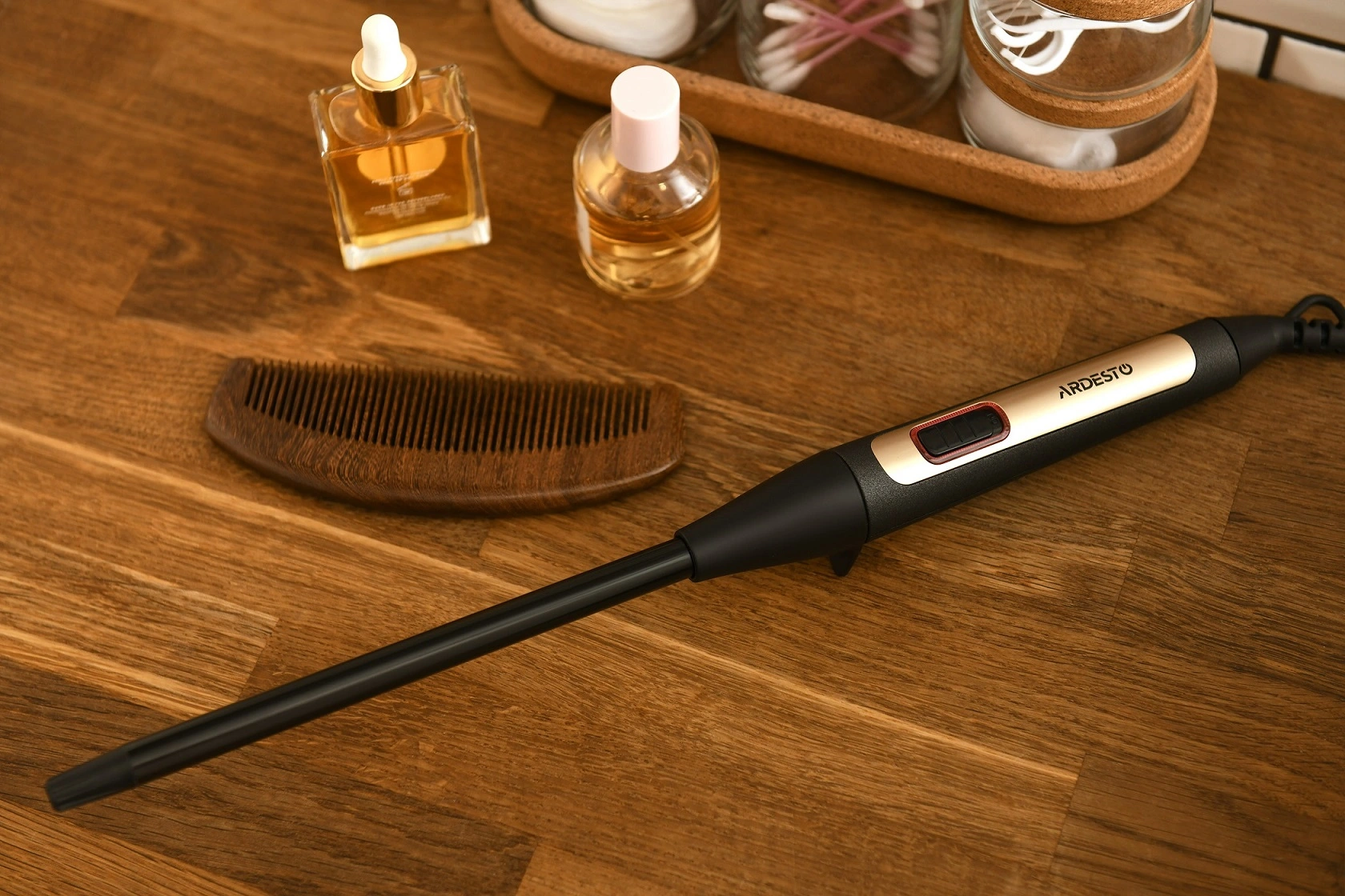 Плойка Ardesto HC-726G, 35Вт, D -13mm, >200С, для афрокудрів, кераміка, чорний - 2