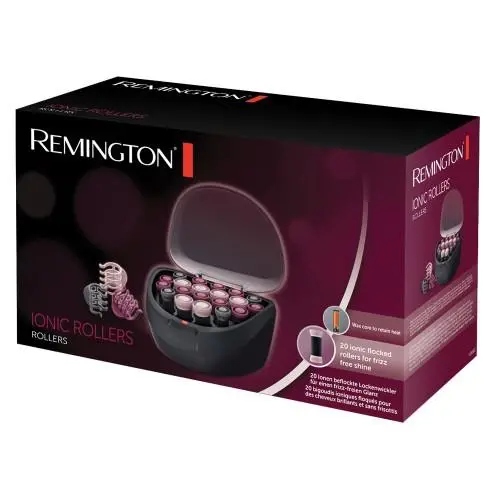 Термо бігуді Remington Ionic, 500Вт, D-20,23,27mm, 20шт, іонізація, кондиціонування, чорний - 2