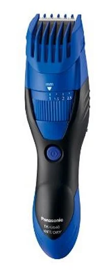 Тример Panasonic, для бороди і вусів, акумулятор, насадок-1, сталь, чорно-синій
