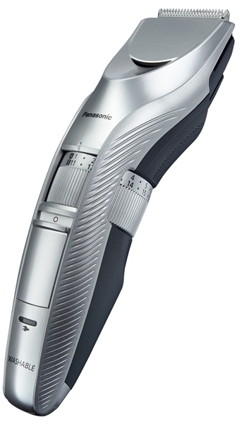 Тример Panasonic, для бороди, вусів і голови, мережа+акумулятор, кейс, сталь, сріблястий