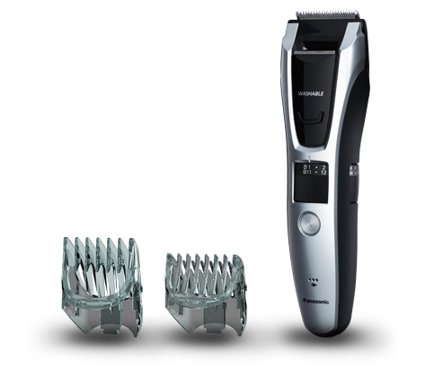 Тример Panasonic, для бороди, вусів і голови, мережа+акумулятор, кейс, сталь, чорно-сірий - 2
