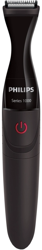 Тример Philips Multigroom series 1000, для бороди і вусів, 1хАА, насадок-4, сталь, чорний