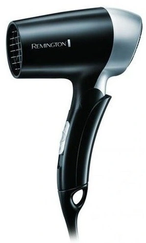 Фен Remington дорожній On The Go, 1400Вт, 2 режими, складна ручка, чорний