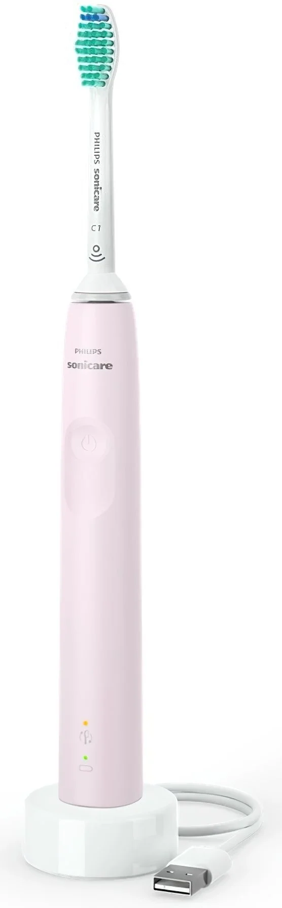 Щітка зубна електр, Philips, Sonicare 3100 series, 31т, коливань в хв, насадок-1, рожевий