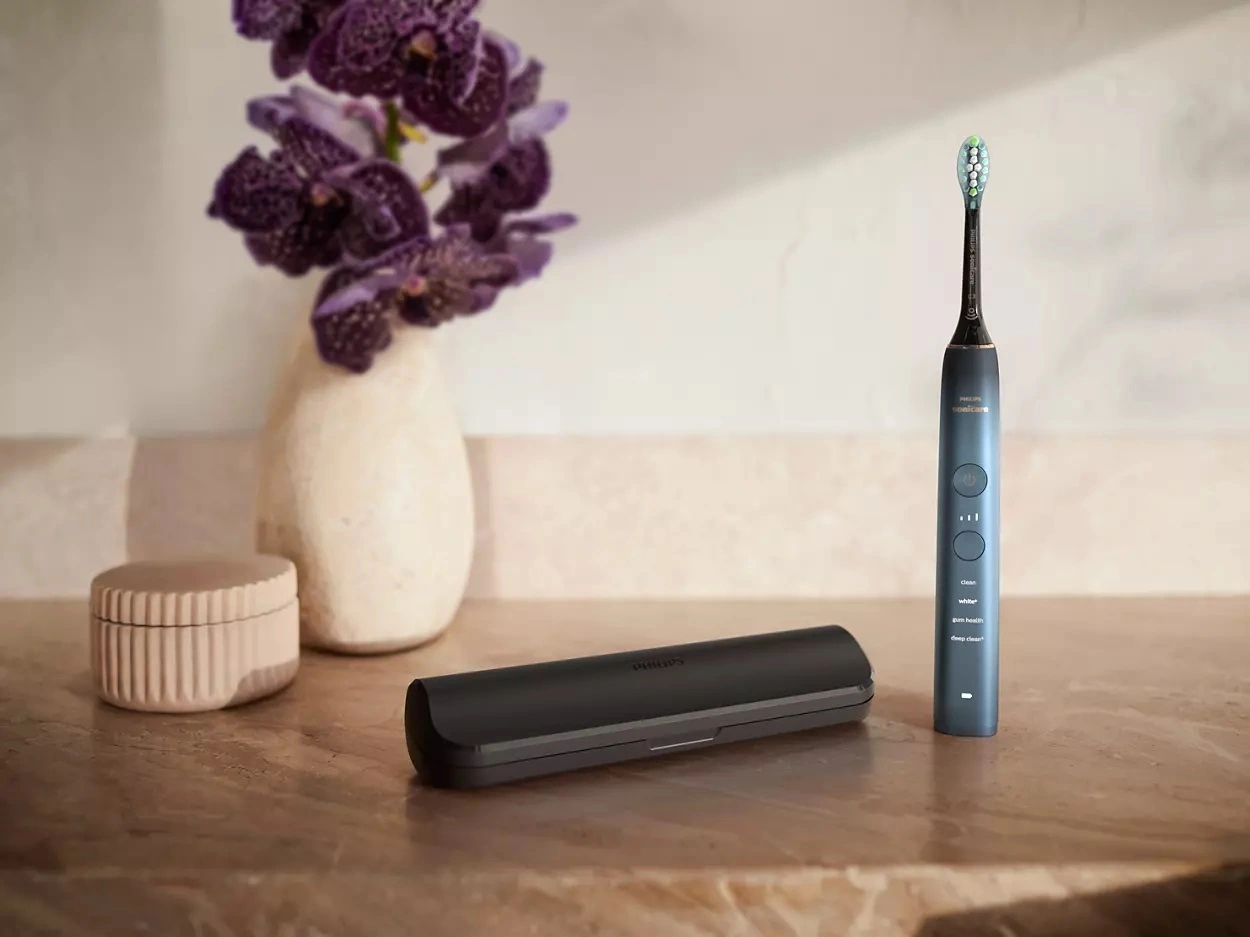 Щітка зубна електр, Philips, Sonicare DiamondClean 9000 Series, 62т, коливань в хв, насадок-1, футля - 2