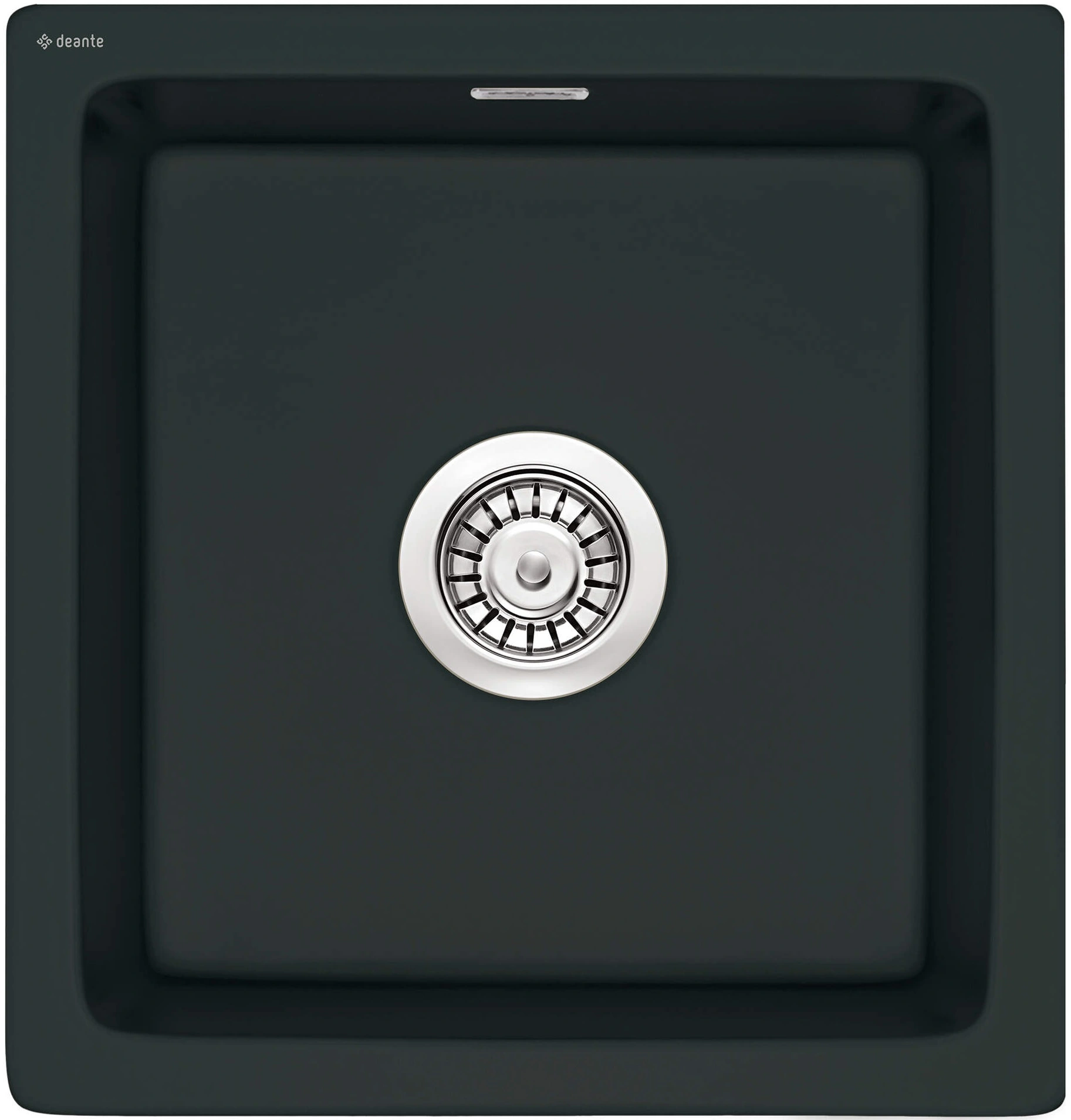 Мийка кухонна Deante Sabor, кераміка, квадрат, без крила, 450х478х217мм, чаша - 1, врізна+накладна,