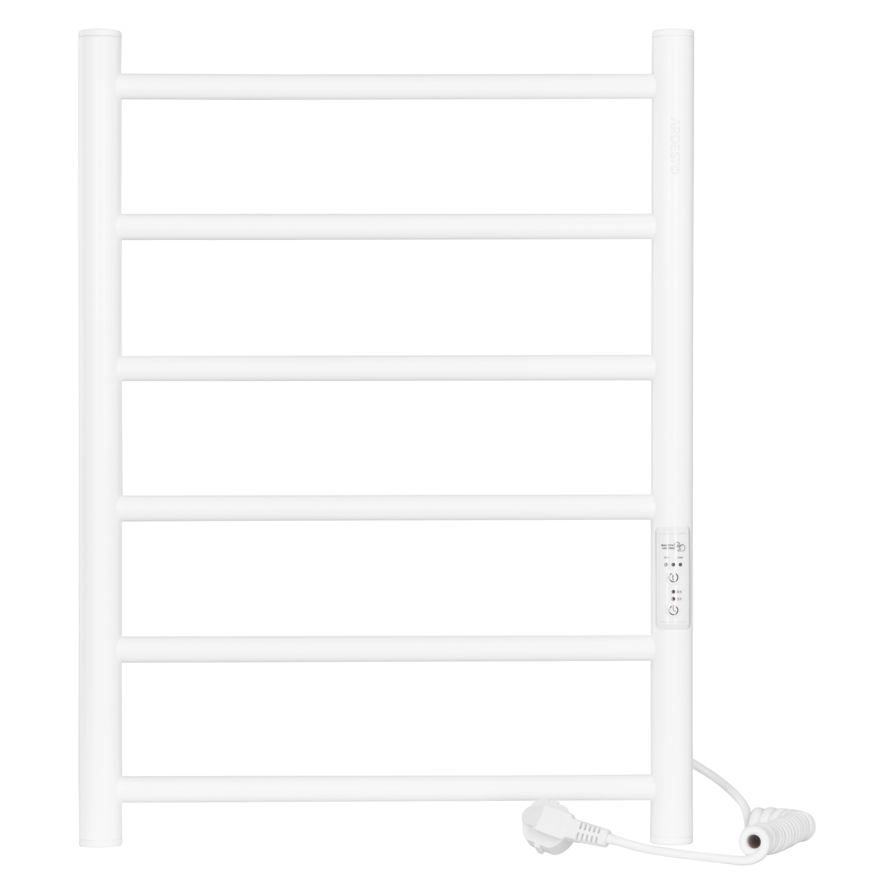 Рушникосушка Ardesto електрична  Classik-TR K, 570х430х80мм, таймер-регулятор, сталь, білий матовий - 2