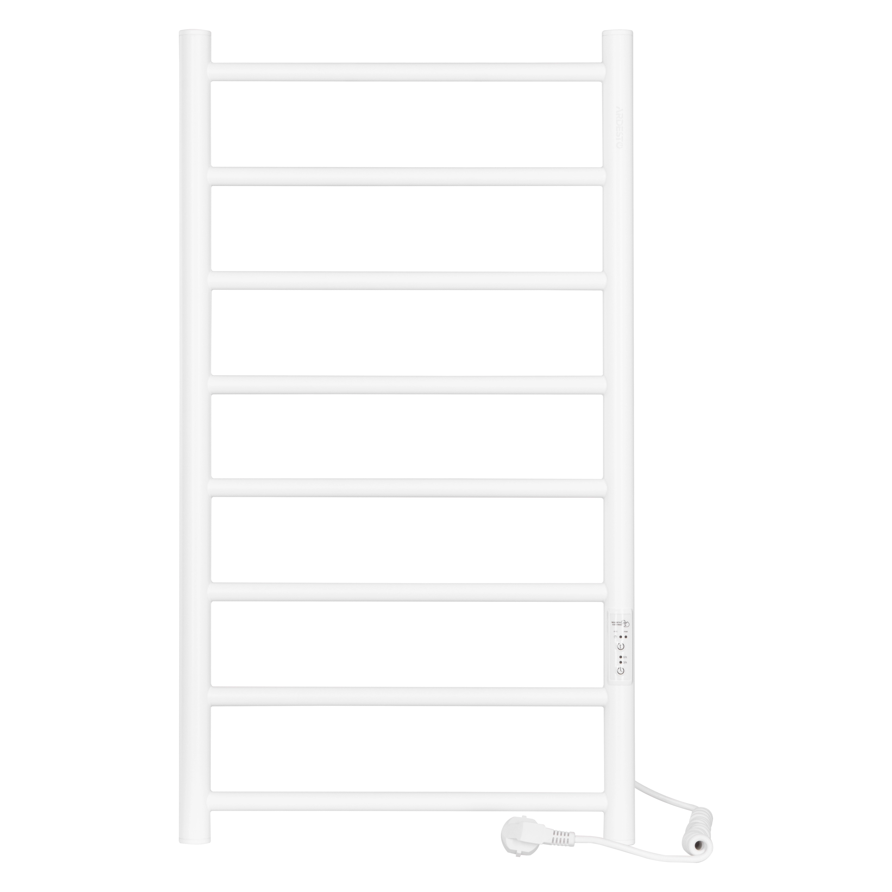 Рушникосушка Ardesto електрична  Classik-TR K, 770x430х80мм, таймер-регулятор, сталь, білий матовий - 2