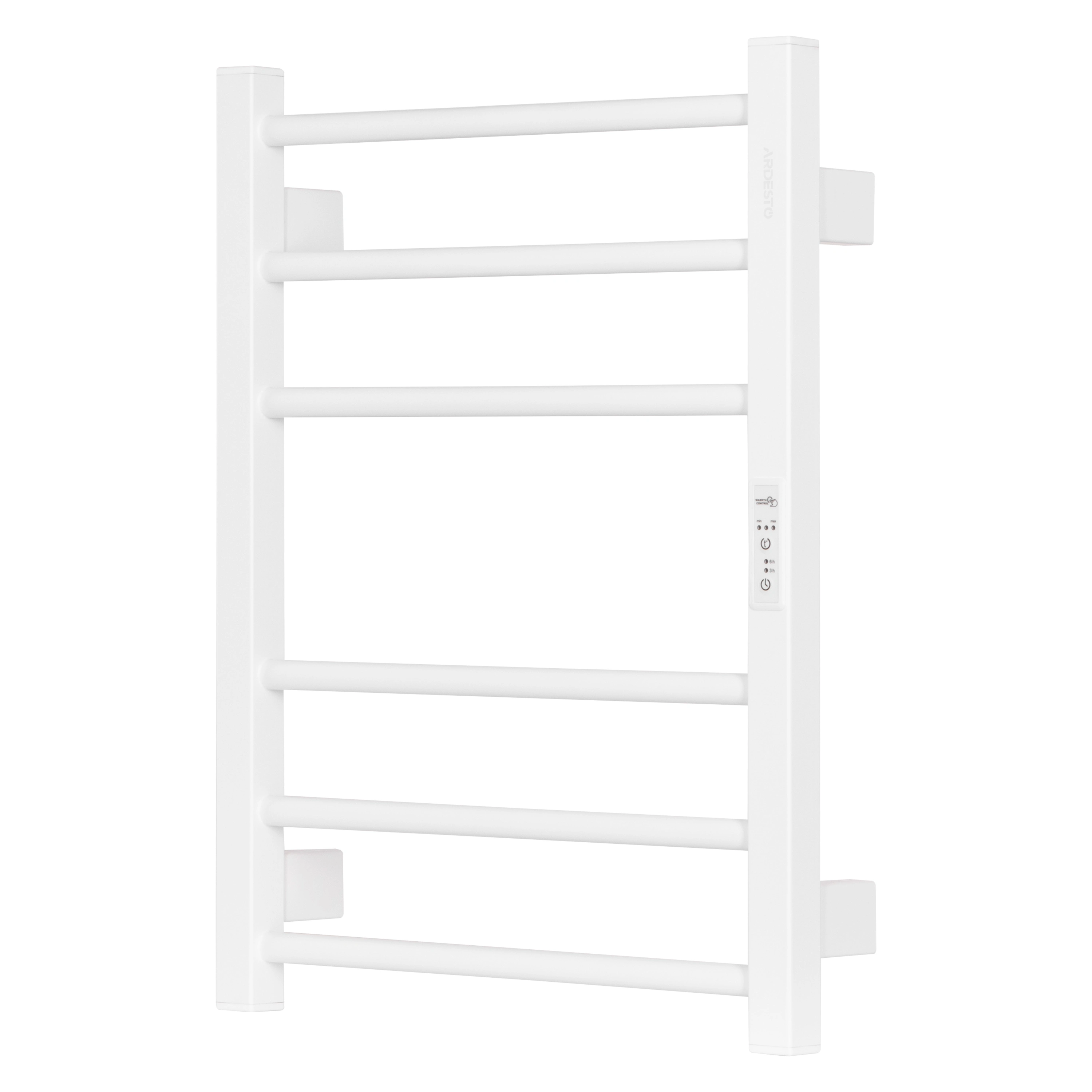 Рушникосушка Ardesto електрична  Square-TR K, 570х430х80мм, таймер-регулятор, сталь, білий матовий