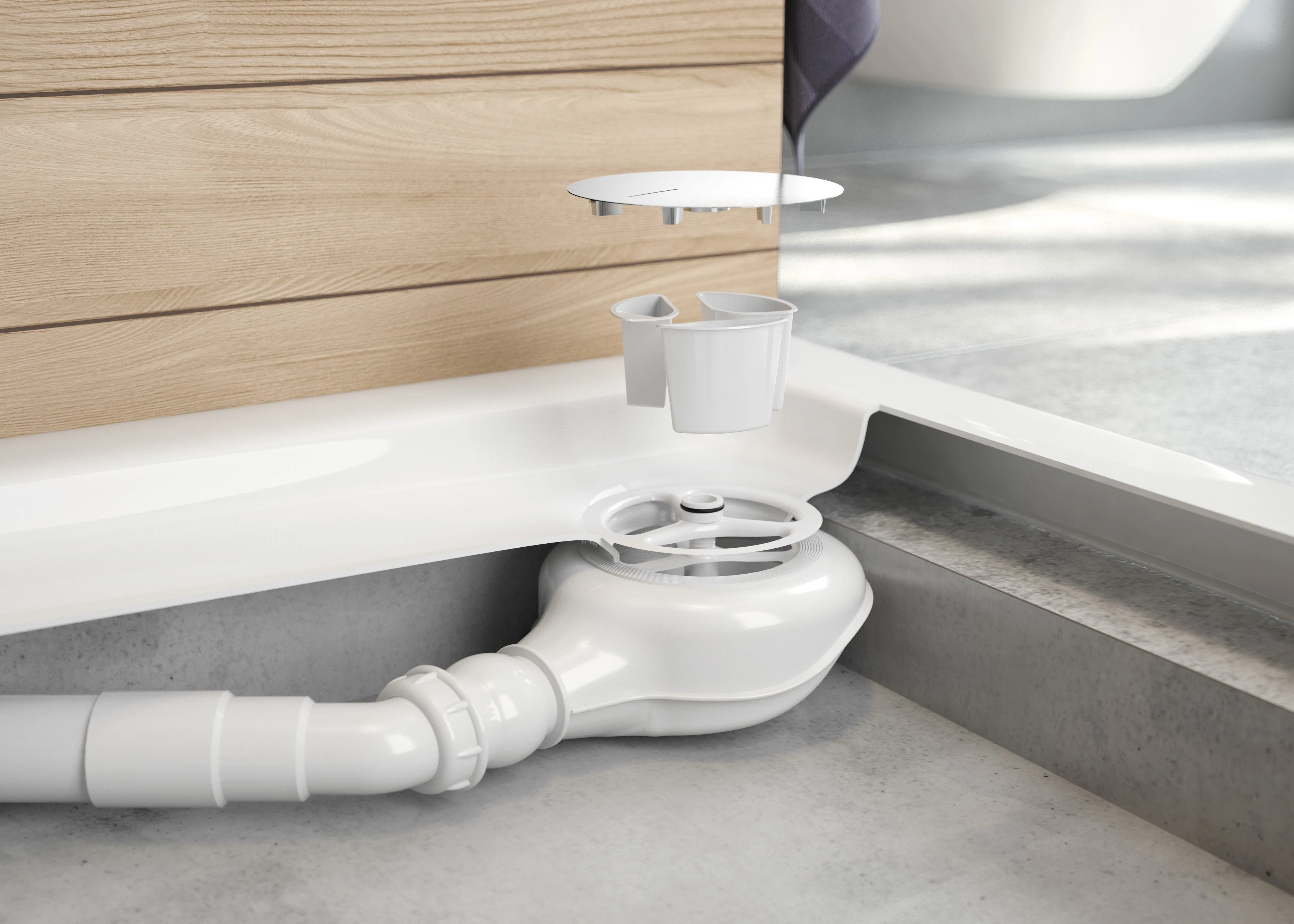 Сифон Deante Easy-clean для душового піддону, хром - 2