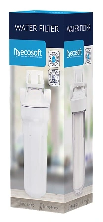 Фільтр магістральний Ecosoft 10", підключення 1/2, з поліпропіленовим картриджем - 2