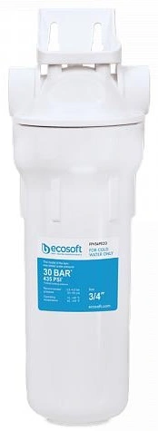 Фільтр магістральний Ecosoft 10", підключення 3/4, з поліпропіленовим картриджем