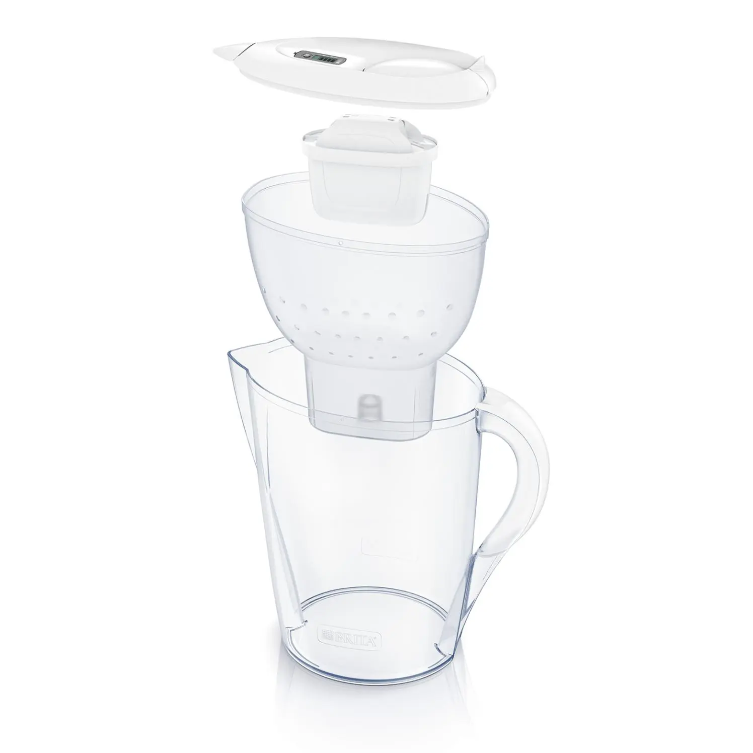 Фільтр-глечик Brita Marella Memo MXPro 2.4л (1.4л очищеної води) з фільтр-картриджем 3шт, білий - 2