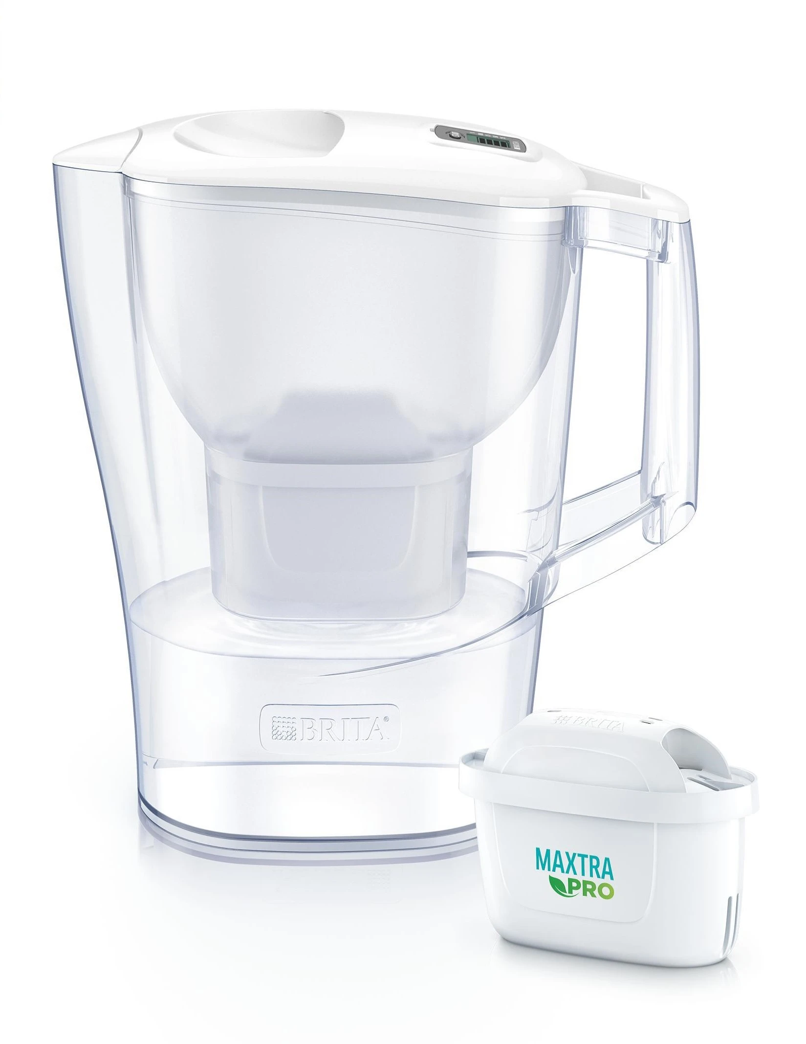 Фільтр-глечик Brita Aluna Memo MXPro 2.4л (1.4л очищеної води) з фільтр-картриджем 3шт, білий
