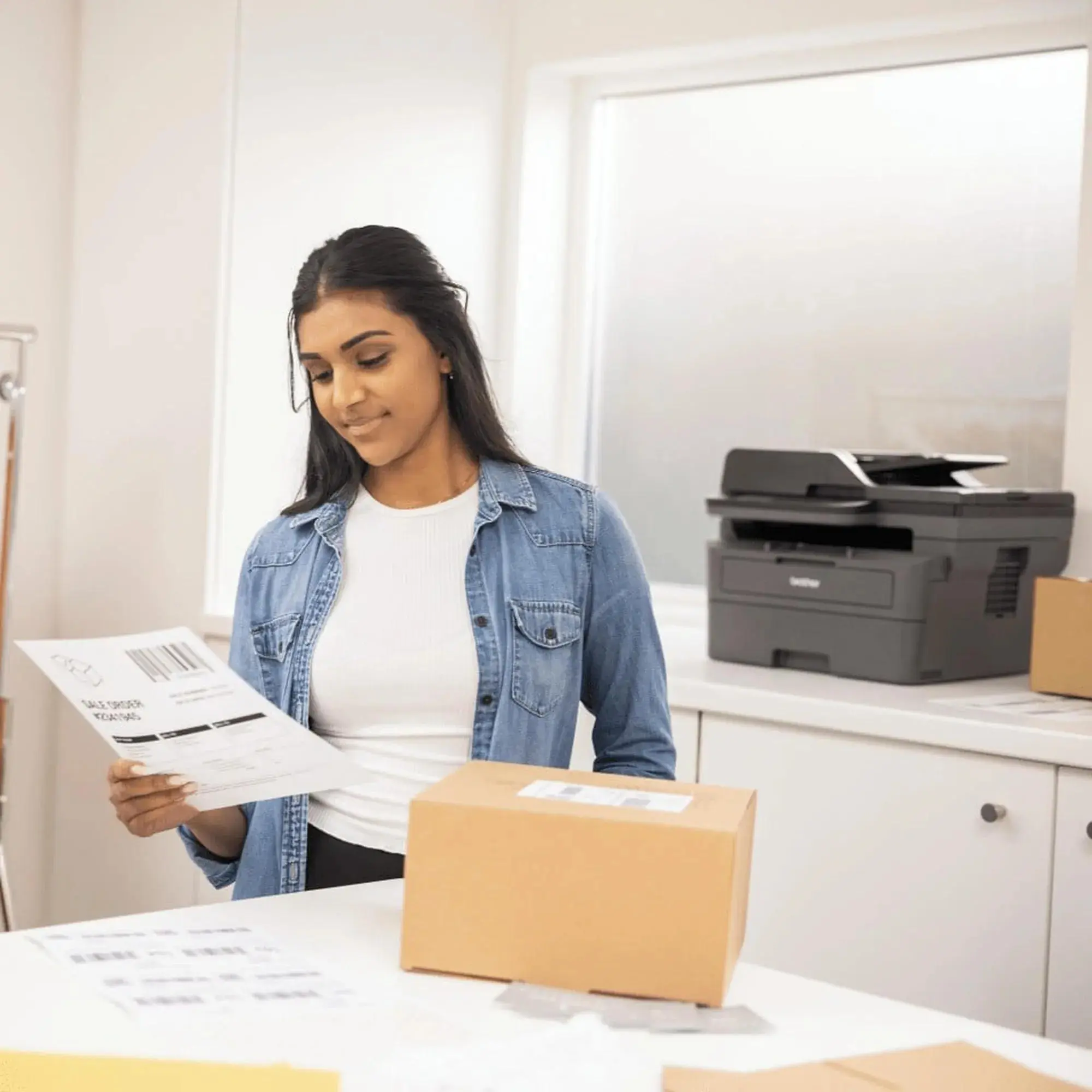 БФП laser mono A4 Brother DCP-L2640DN 34 ppm ADF Duplex PCL USB Ethernet - 2