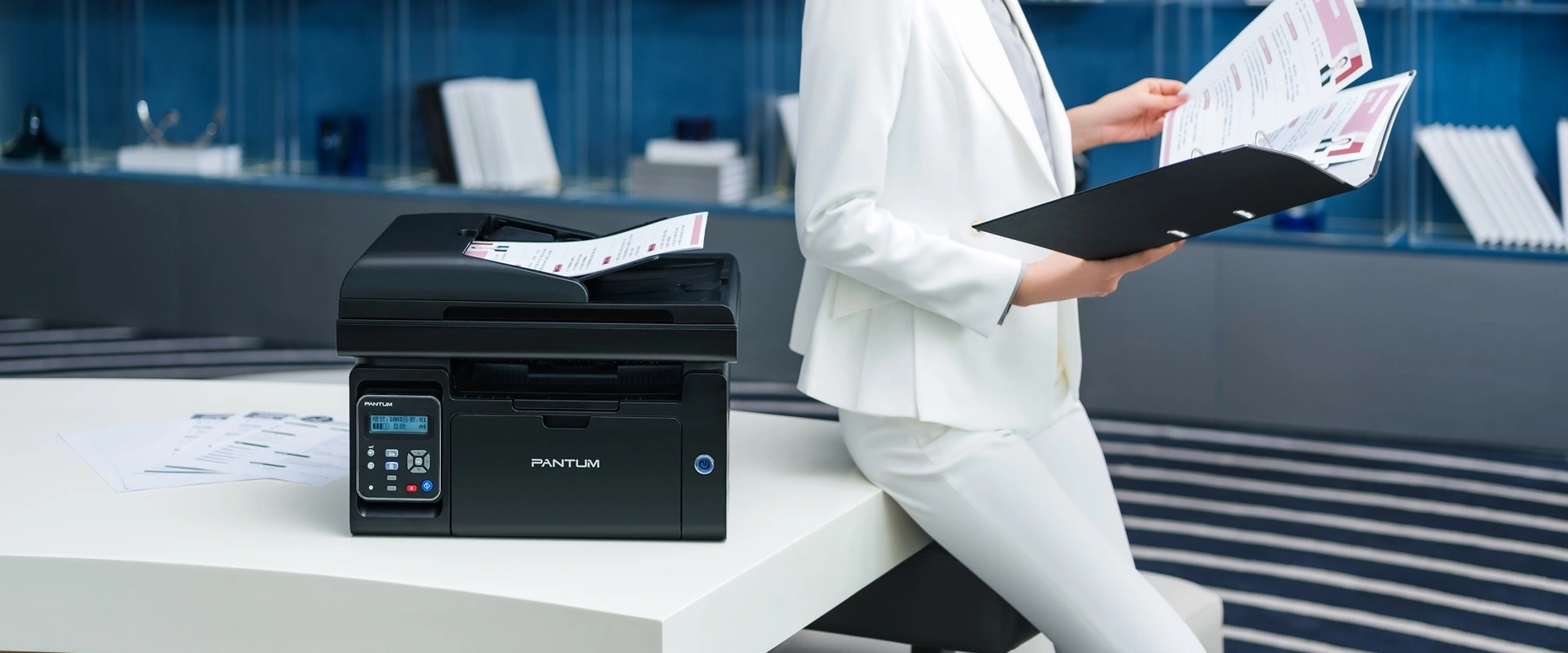 БФП моно A4 Pantum M6550NW 22ppm ADF Ethernet WiFi - 2