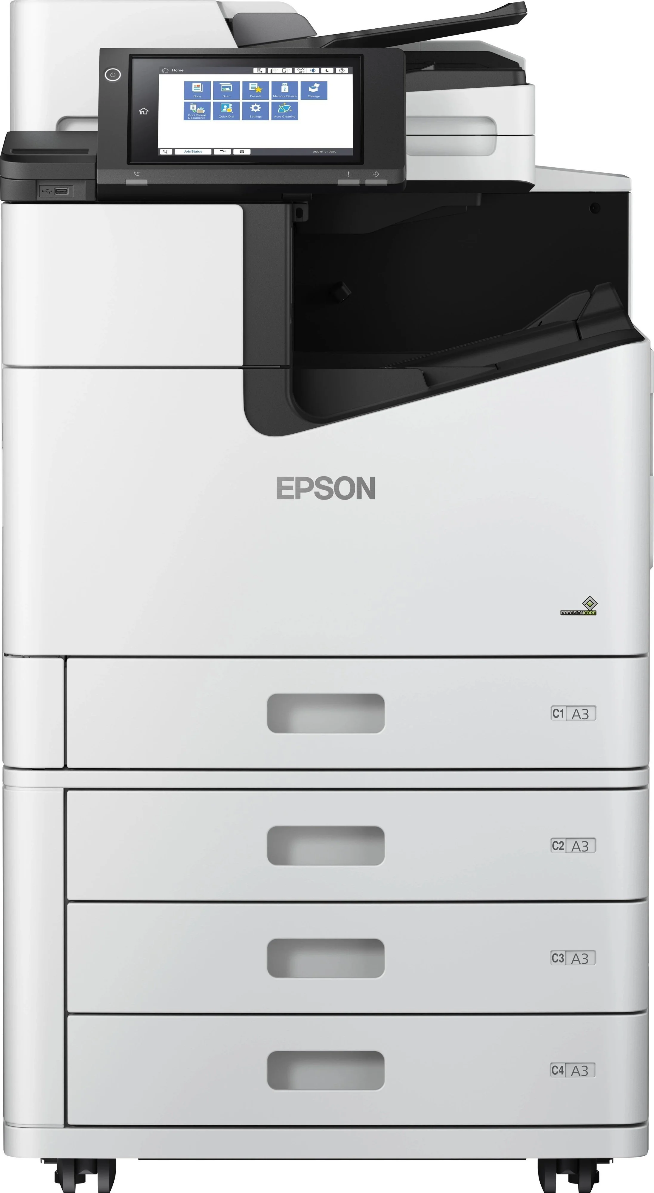 БФП ink mono А3 Epson WorkForce Enterprise WF-M21000D4TW 100 ppm Fax DADF Duplex USB Ethernet Wi-Fi