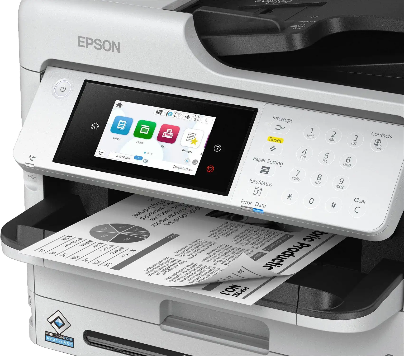 БФП ink mono A4 Epson WorkForce Pro WF-M5899DWF 34 ppm Fax DADF Duplex PCL USB Ethernet Wi-Fi Pigmen - 2