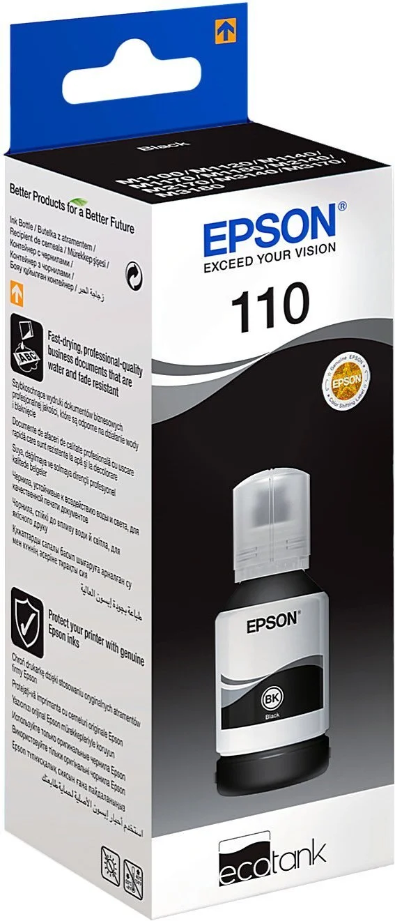 Контейнер з чорнилом Epson 110 EcoTank M1100/M1120/M1140/M1170/M2120/M2140/M2170/M3140/M3170/M3180/M