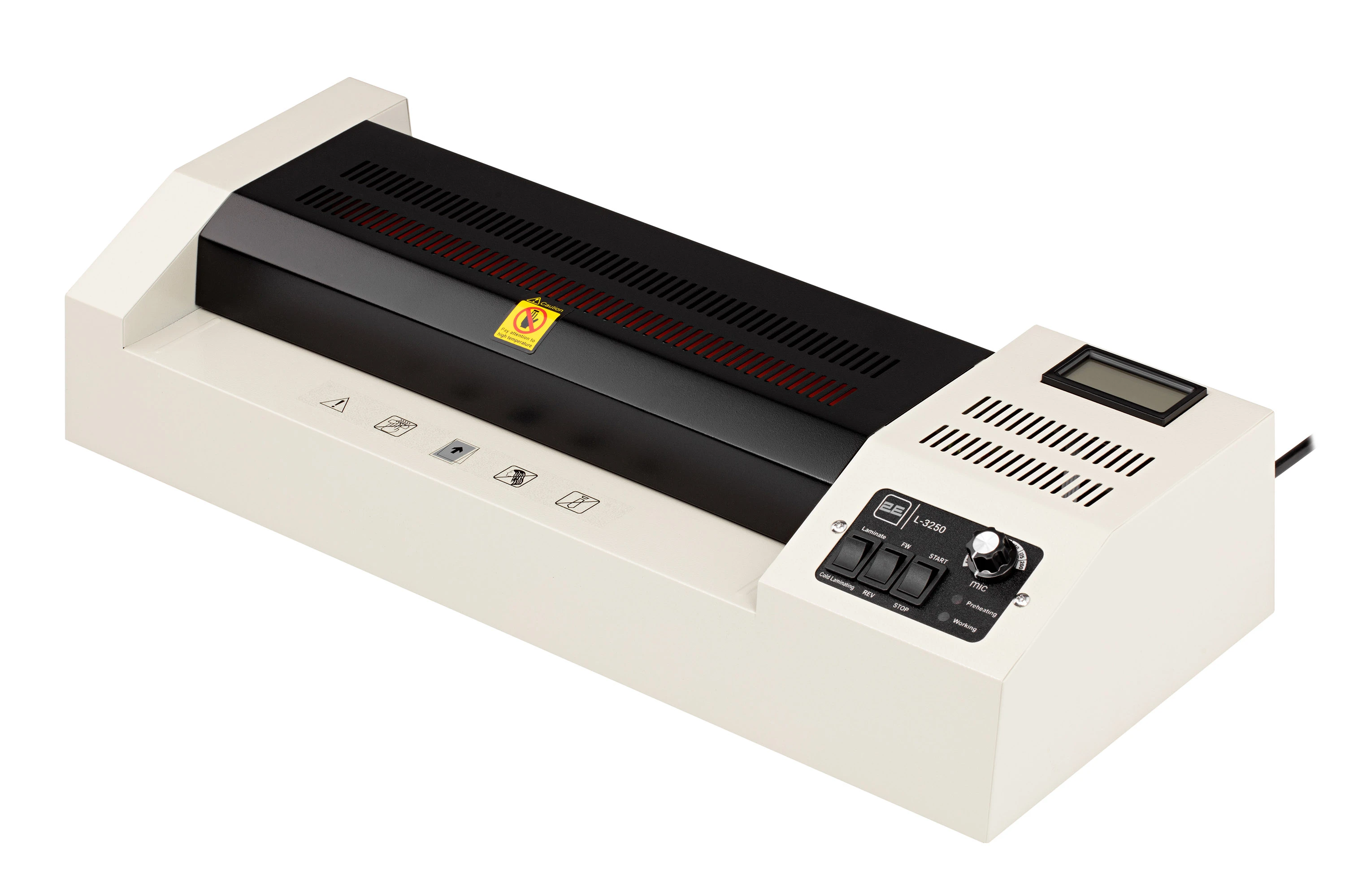 Ламінатор А3 2E L-3250, 600мм/хв, 50-200мкм, 4 вали, гаряче та холодне ламінування - 2