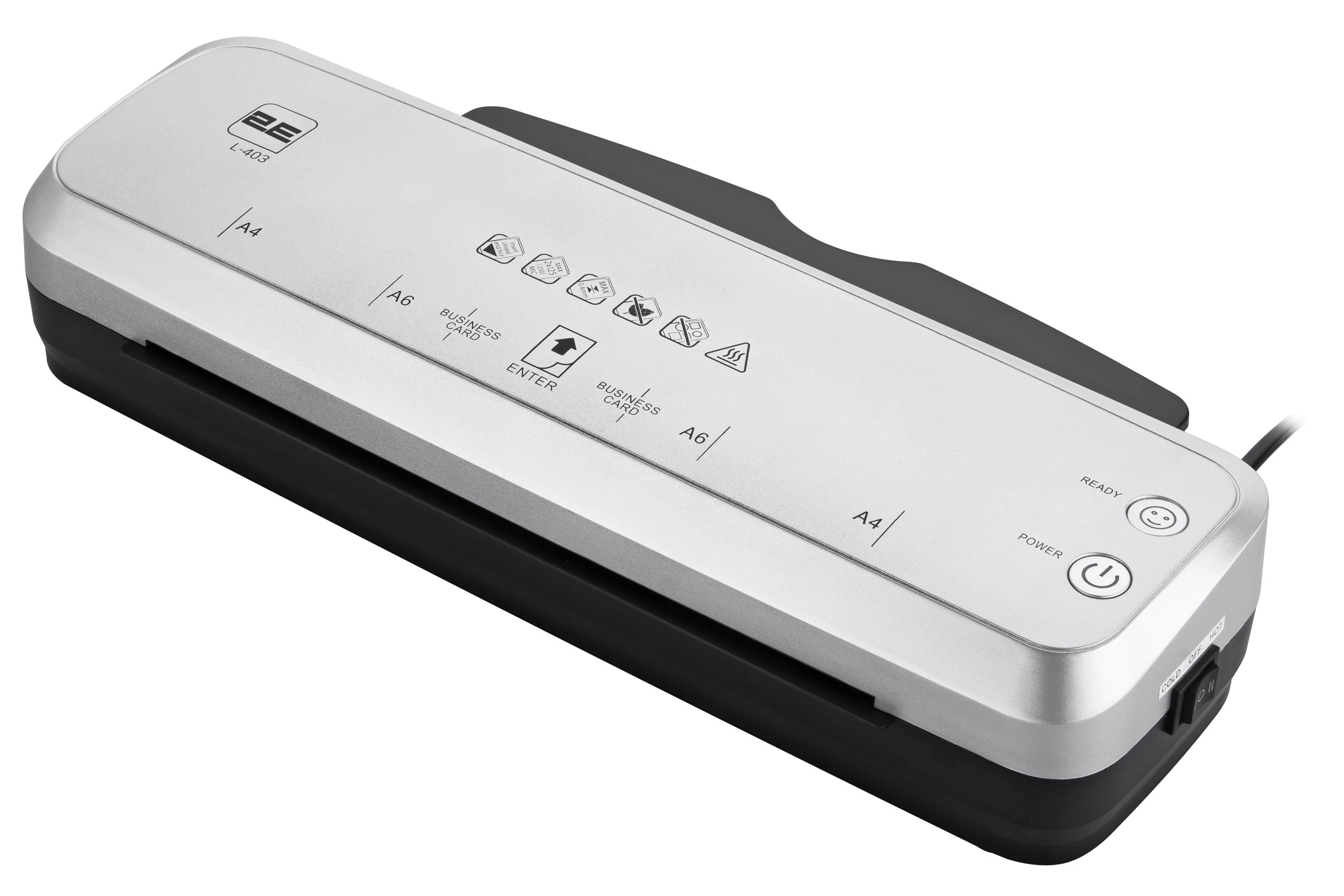 Ламінатор А4 2E L-403, 300мм/хв, 80-125мкм, гаряче та холодне ламінування