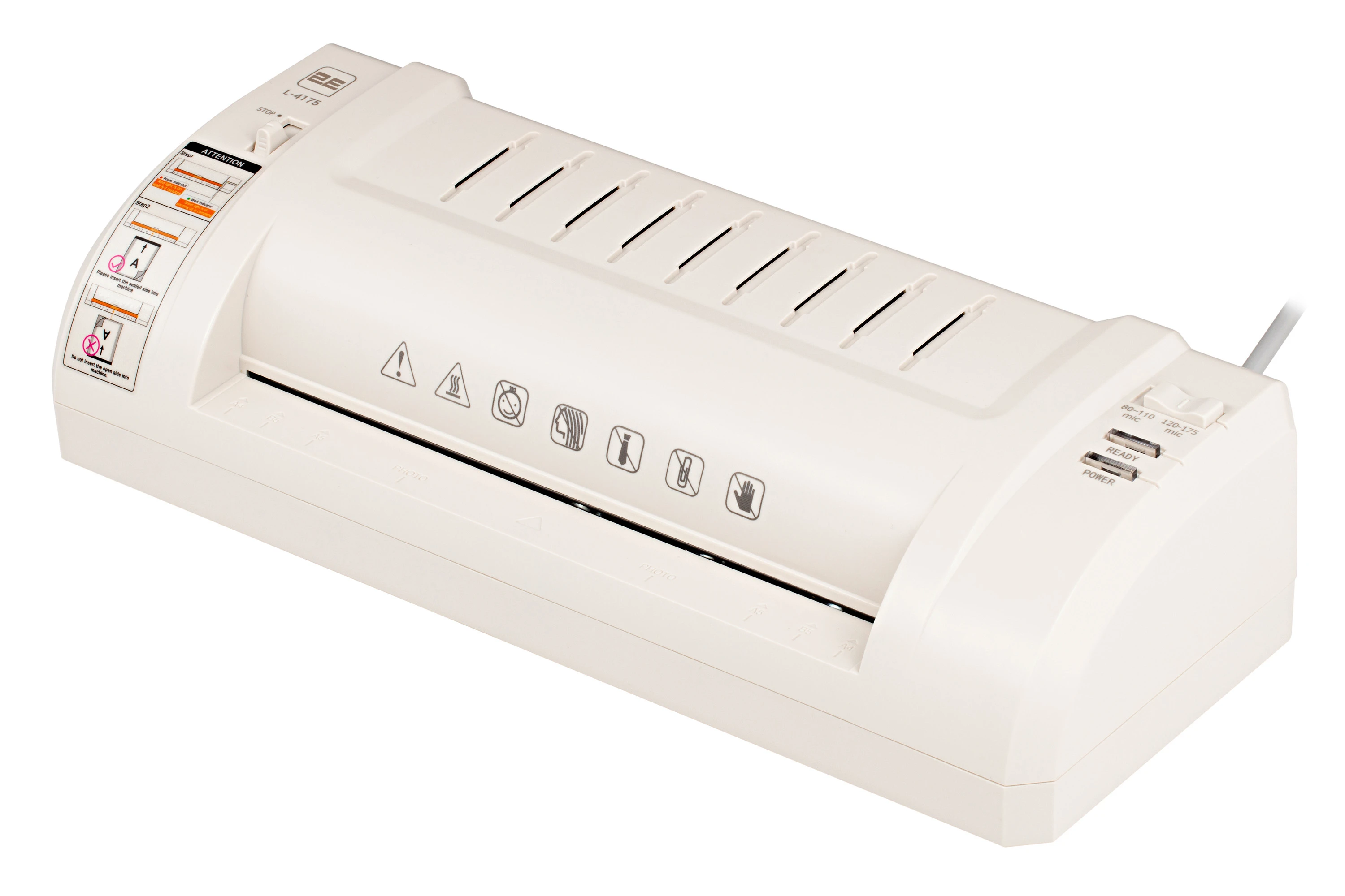 Ламінатор А4 2E L-4175, 300мм/хв, 80-175мкм, гаряче ламінування - 2