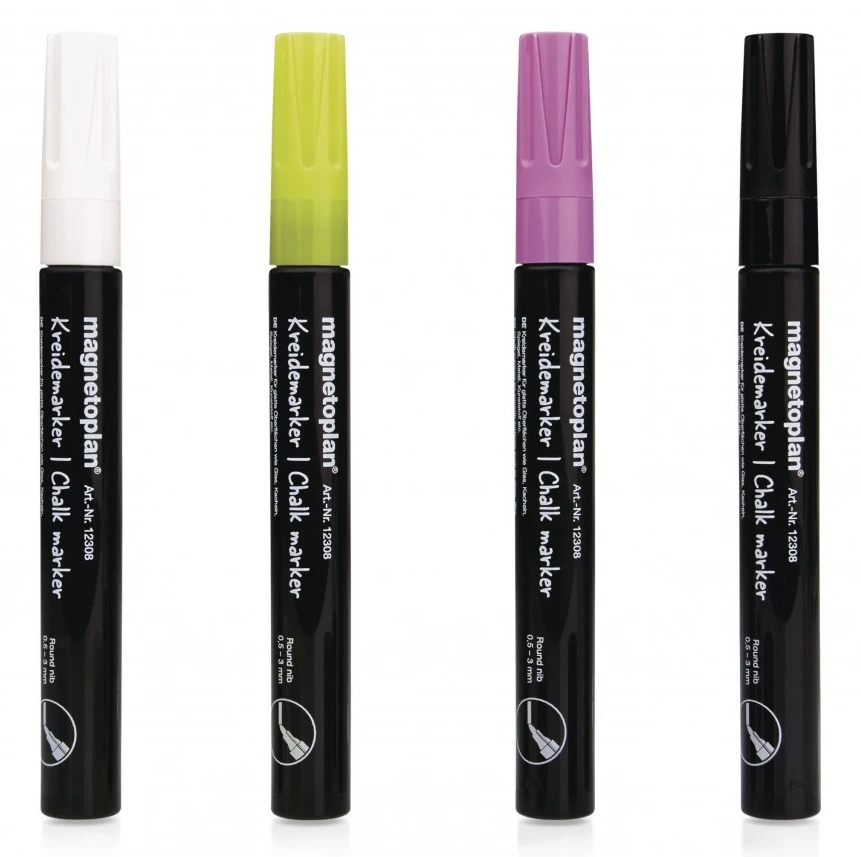 Маркери крейдяні різнокольорові Magnetoplan Chalk Marker Assorted Set - 2