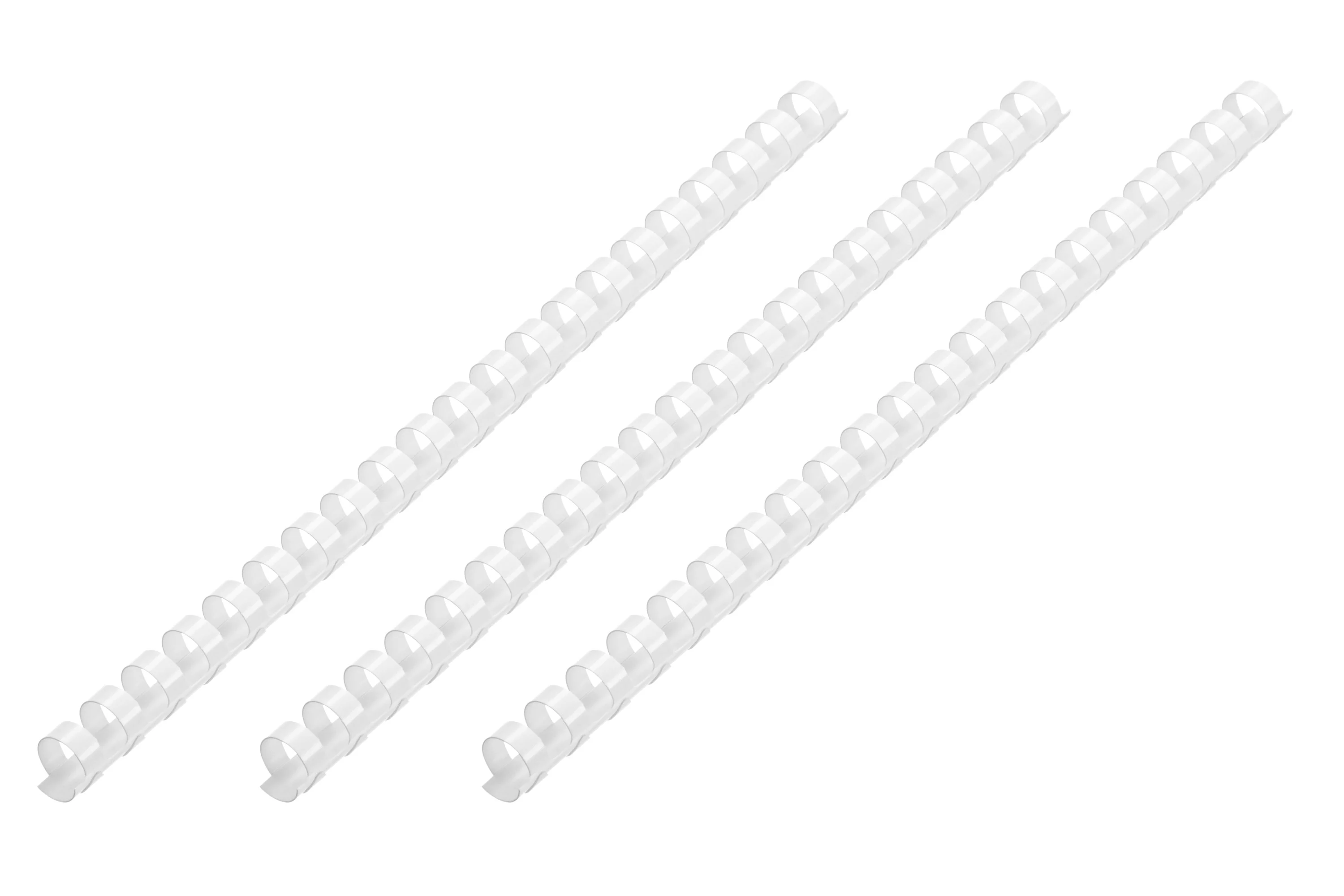 Пластикові пружини 2E для біндерів, 19мм, білі, 100шт