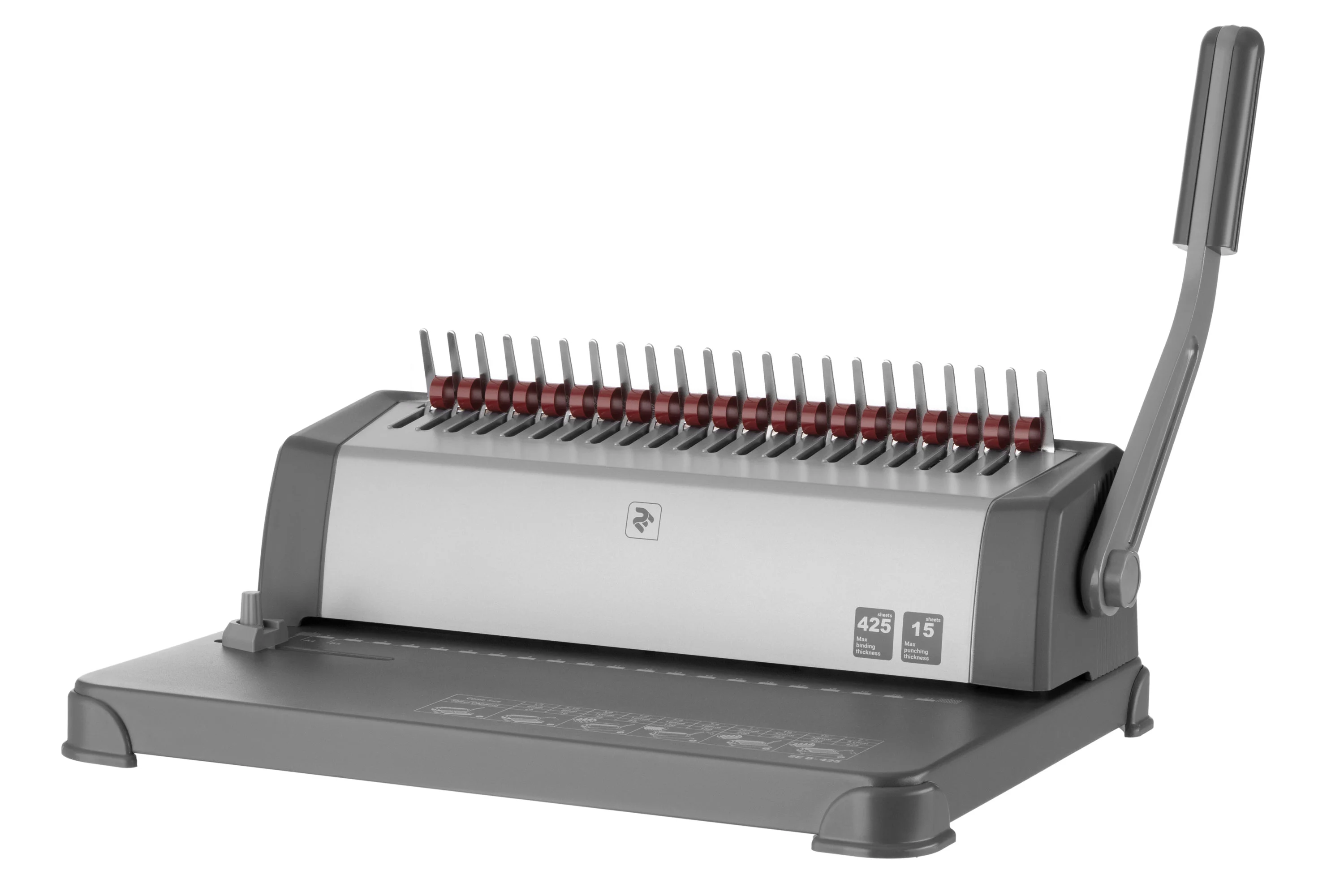 Пластикові пружини 2E для біндерів, 22мм, темно-бордові, 50шт - 2