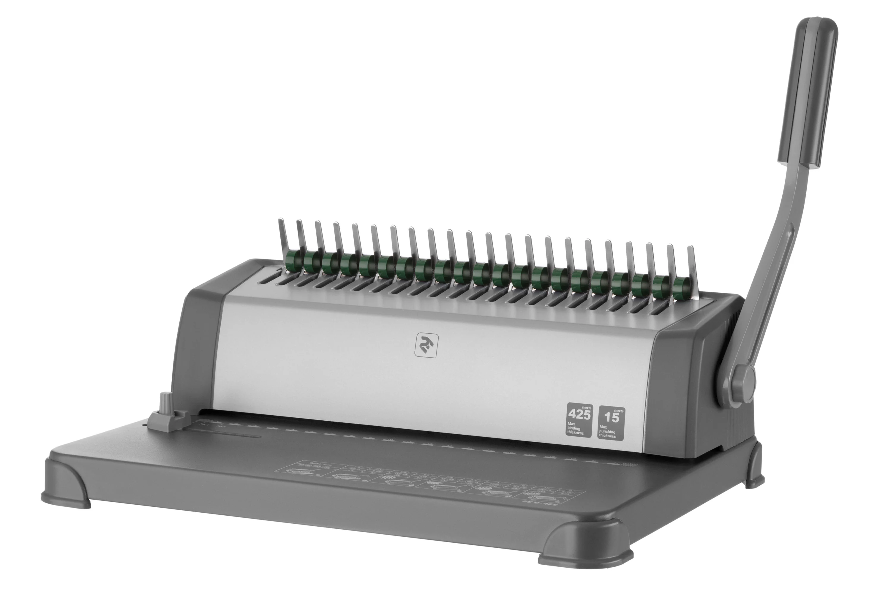 Пластикові пружини 2E для біндерів, 25мм, темно-зелені, 50шт - 2