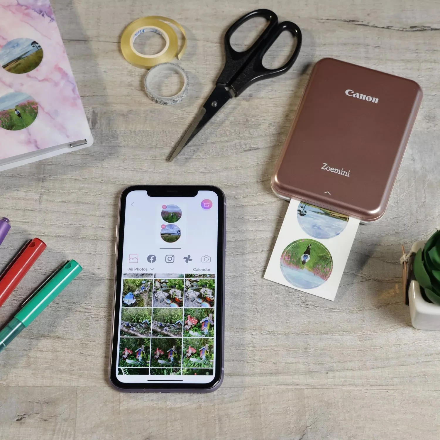 Папір Canon ZINK™ 1.3" у вигляді круглих наліпок, 20 арк. - 2